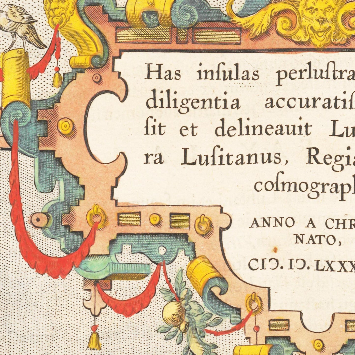 Historische Landkarte Azoren um 1609