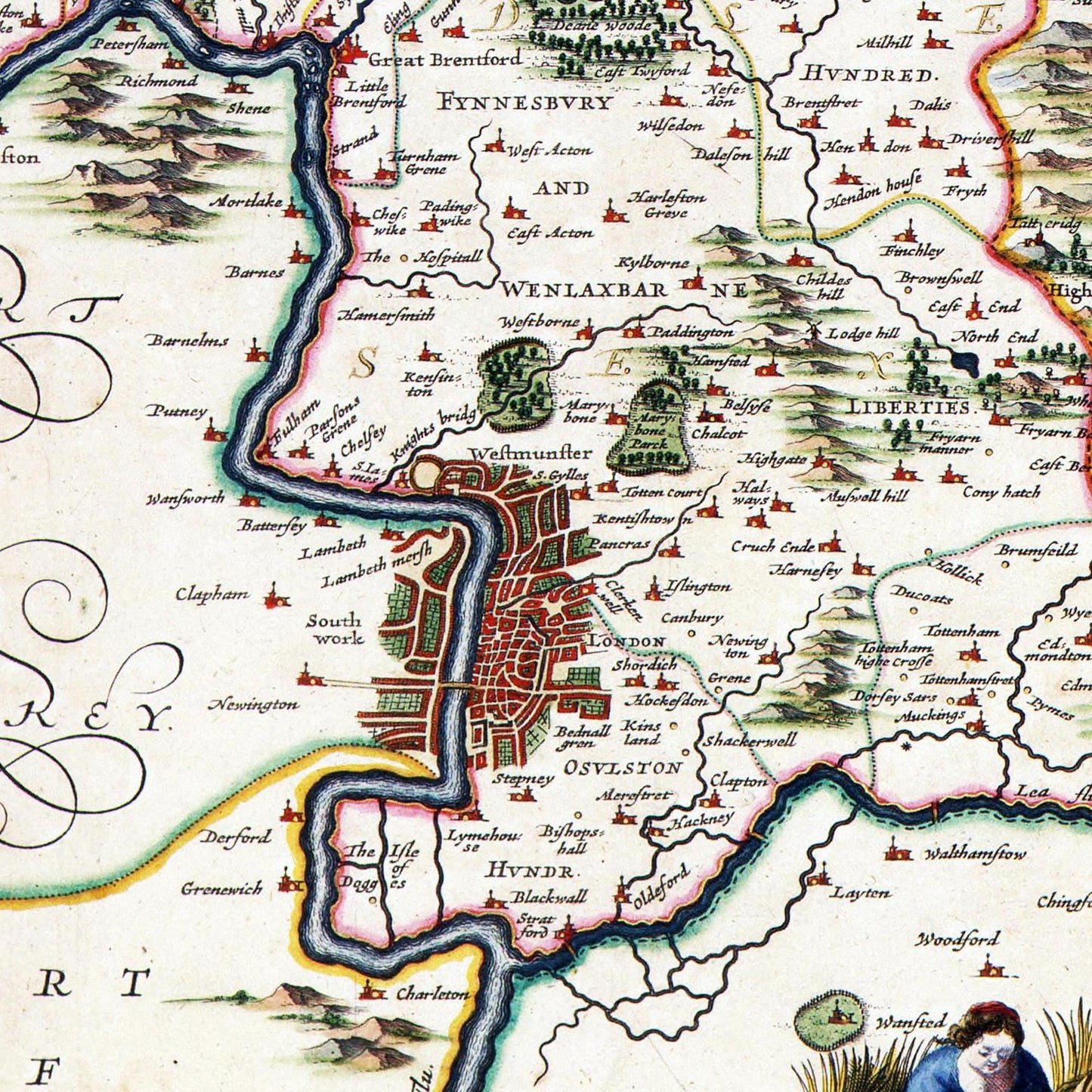 Historical city map Test product horizontal 3 sizes