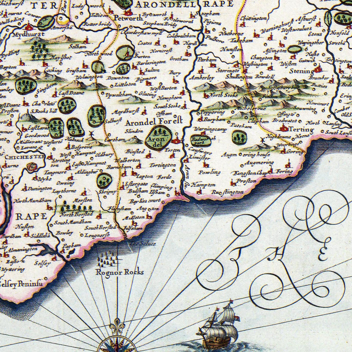 Historical city map Test product horizontal 3 sizes