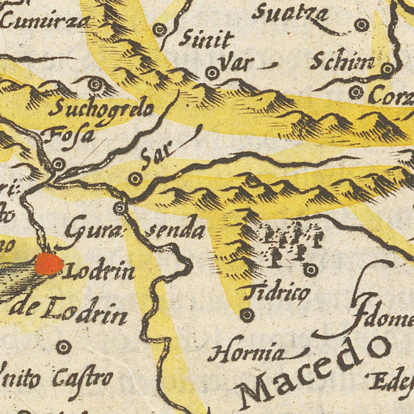 Historische Landkarte Wallachei um 1609