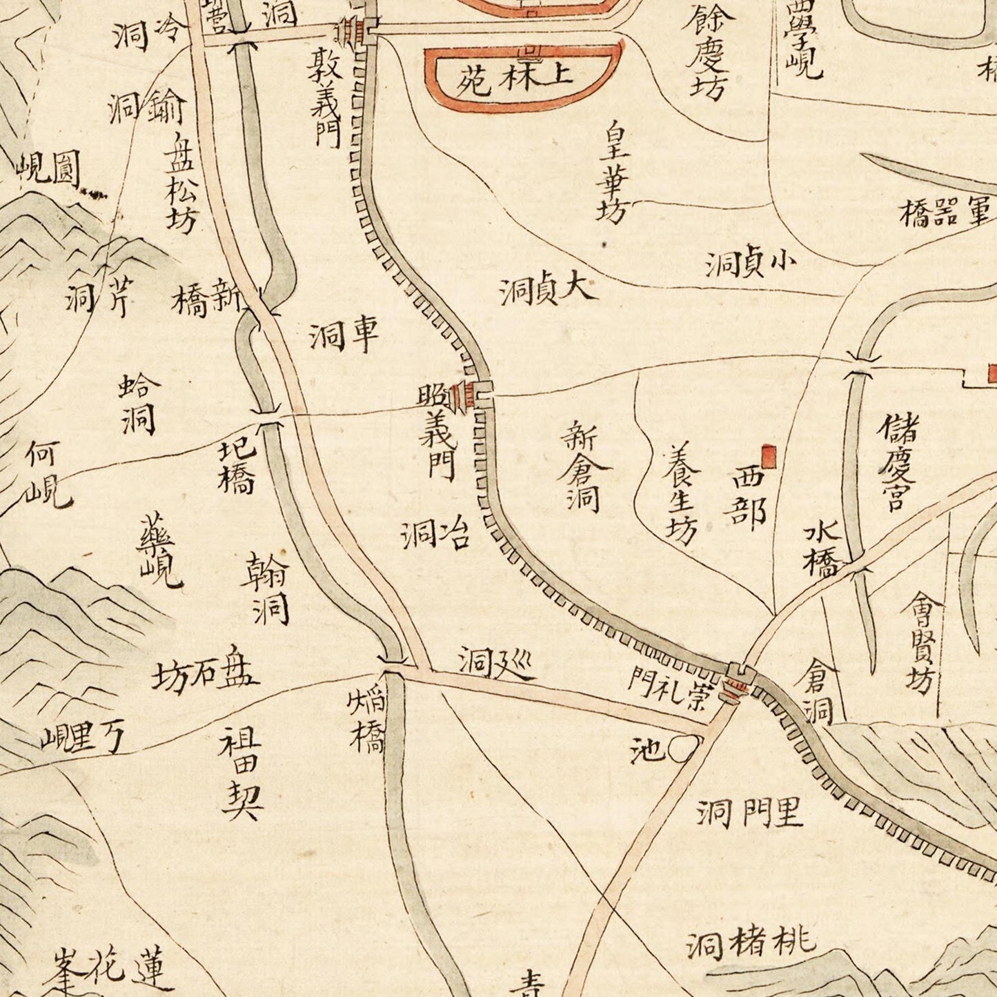 Historical city map Test product horizontal 3 sizes