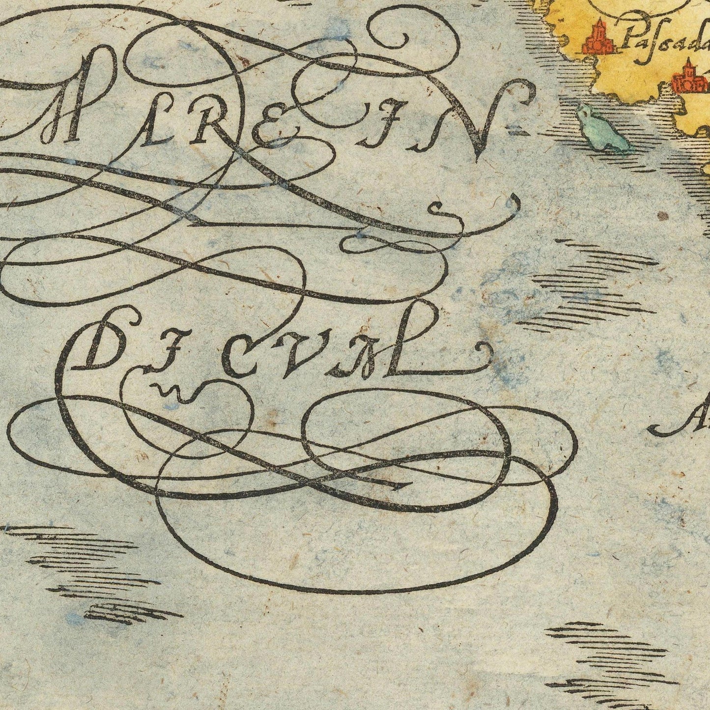Historische Landkarte Singapur um 1580