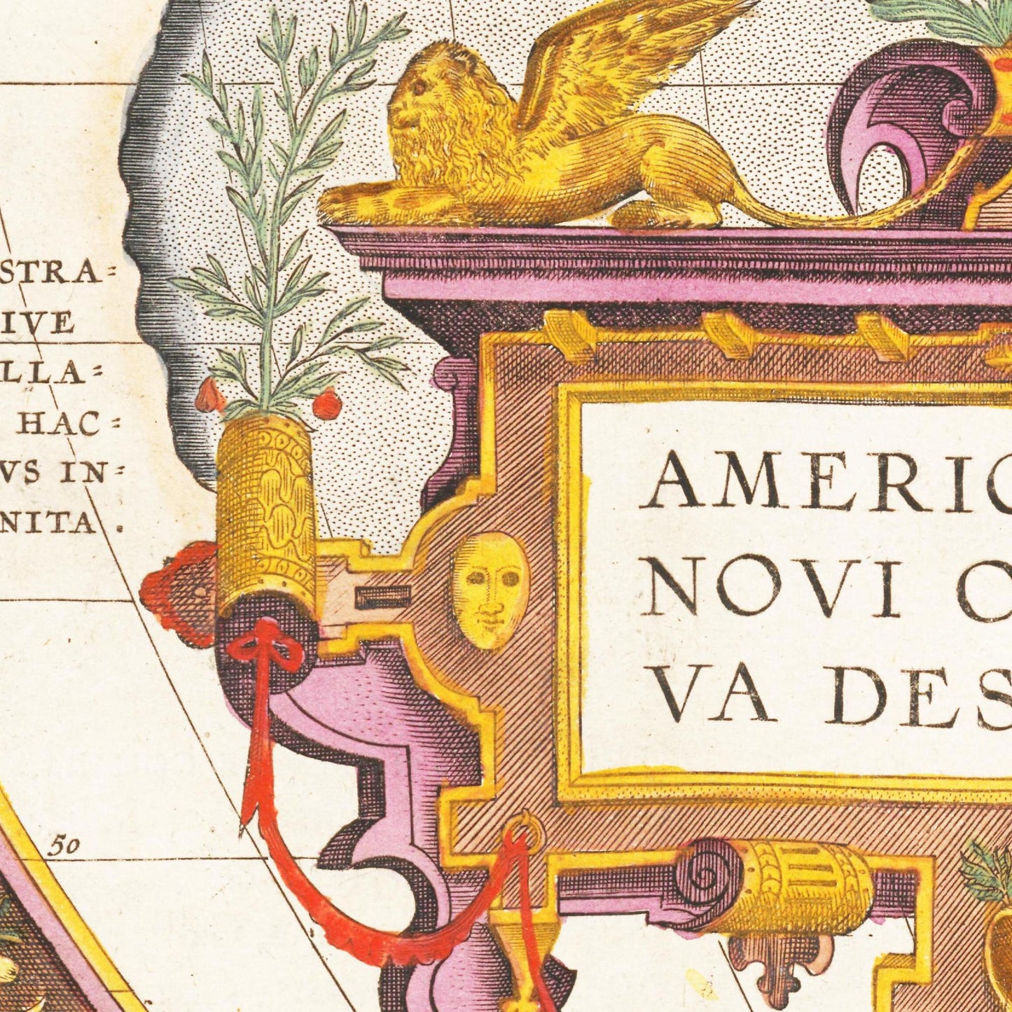 Historische Landkarte Amerika um 1609