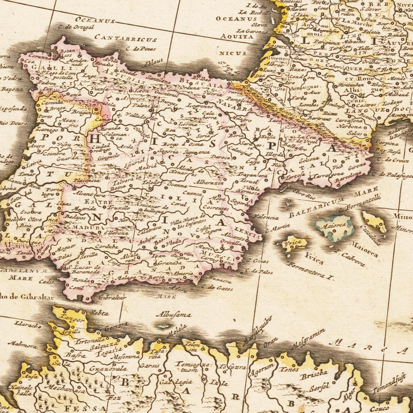 Historische Europakarte um 1698