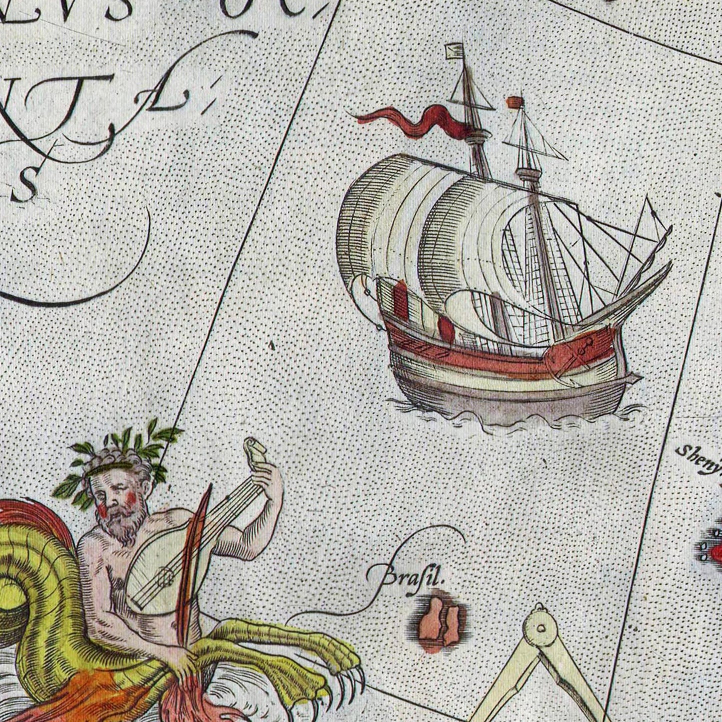 Historische Landkarte Nordeuropa um 1580