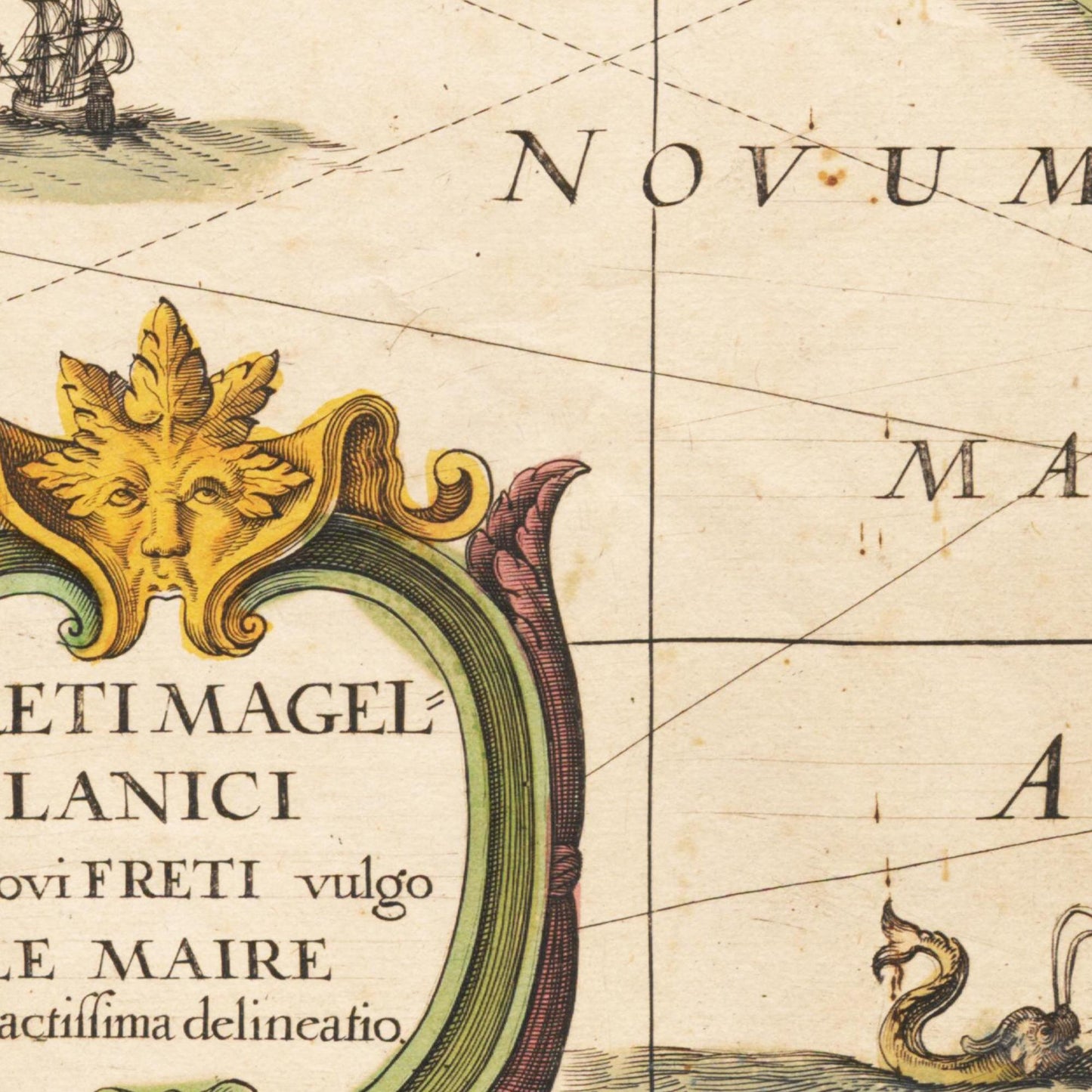 Historische Landkarte Kap Hoorn um 1635