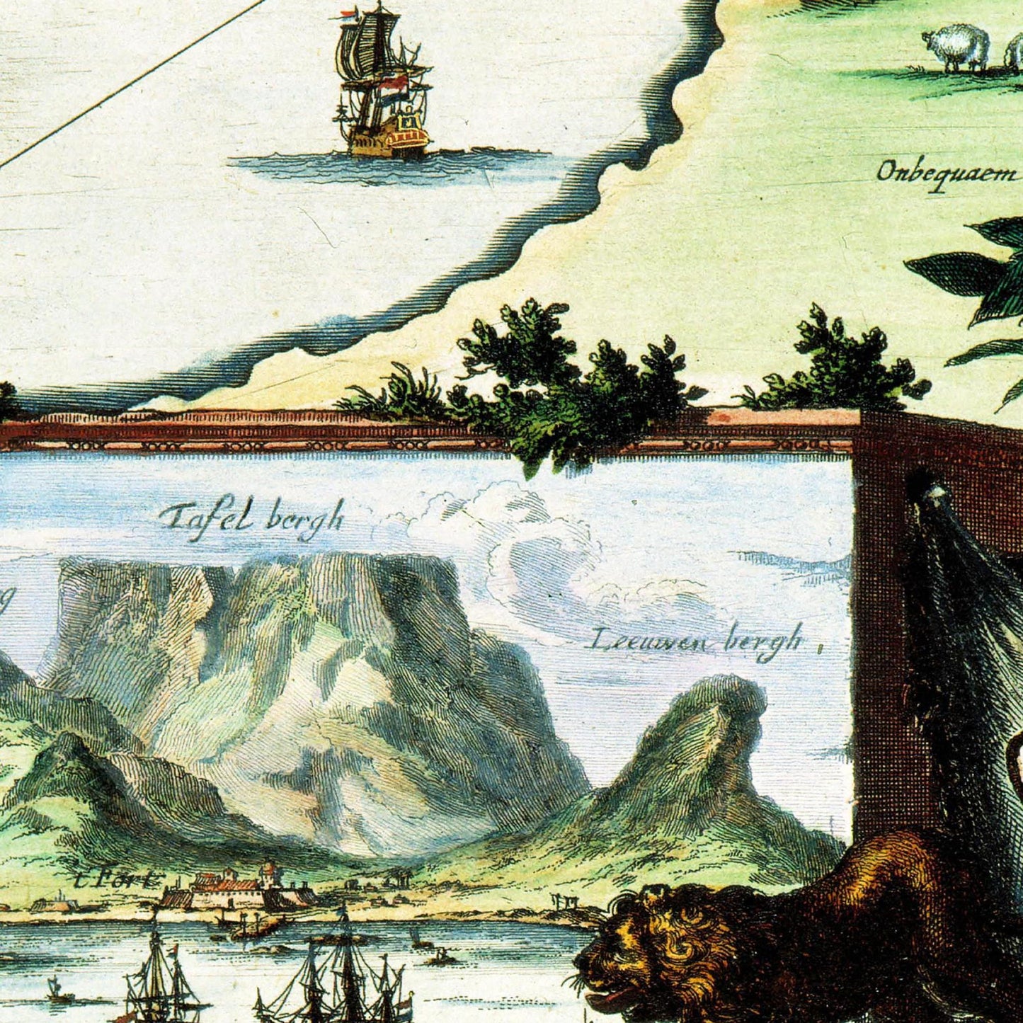 Historical city map Test product horizontal 3 sizes