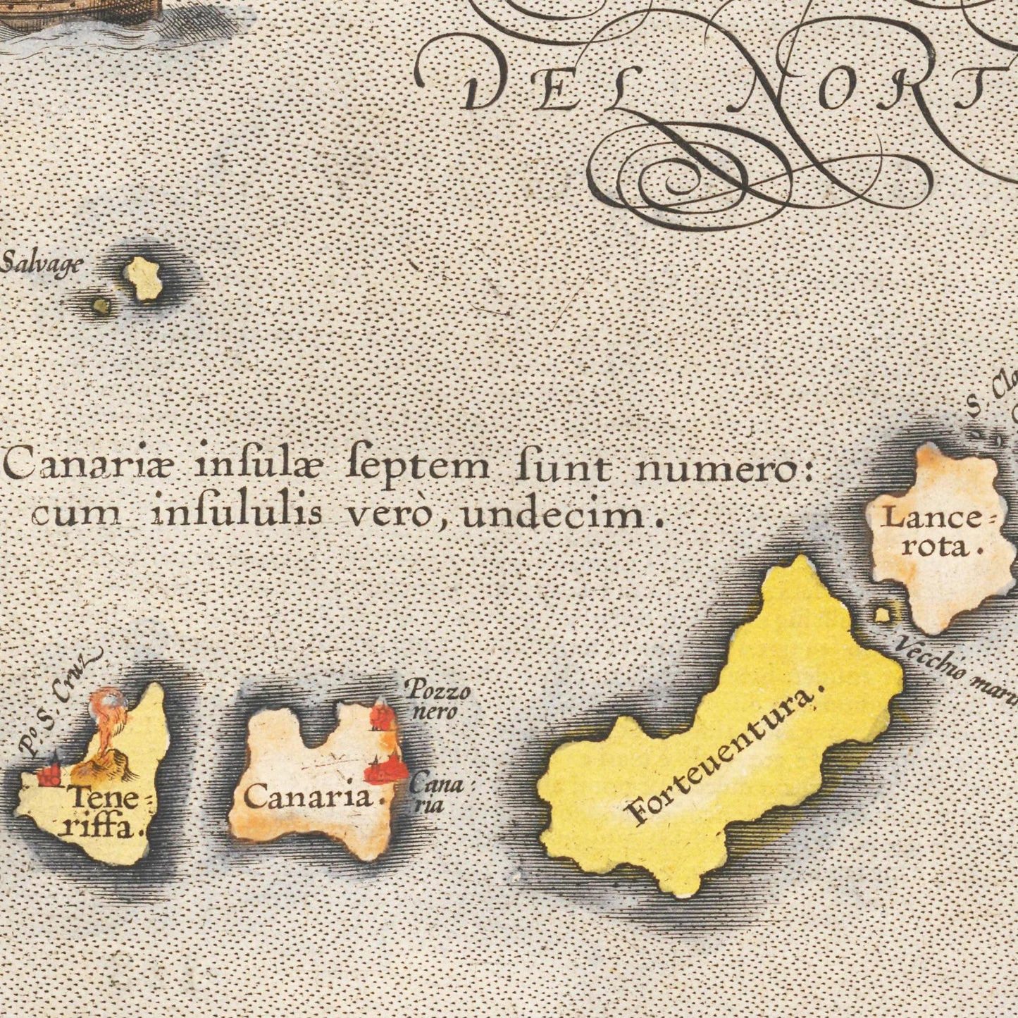 Historische Landkarte Marokko um 1609
