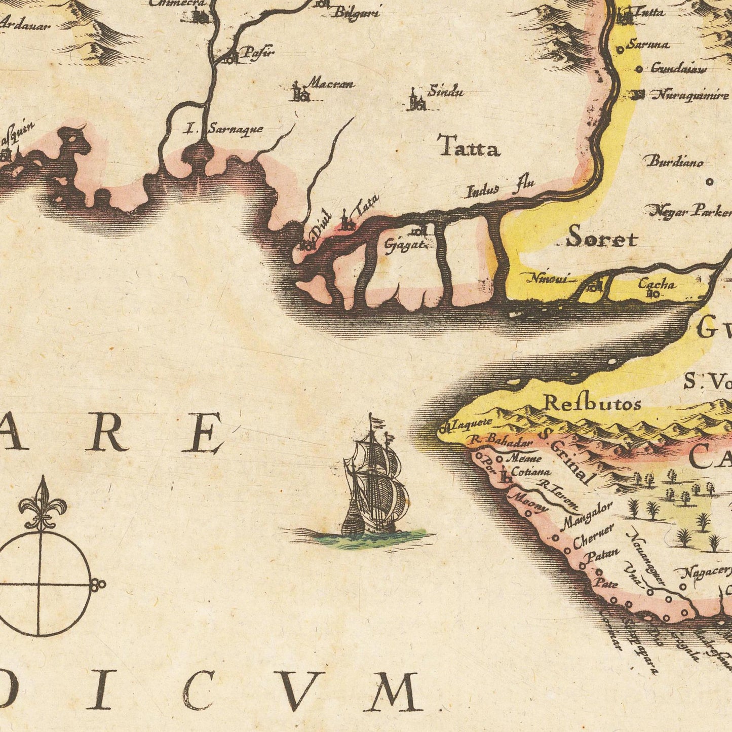 Historische Landkarte Mongolisches Imperium um 1638