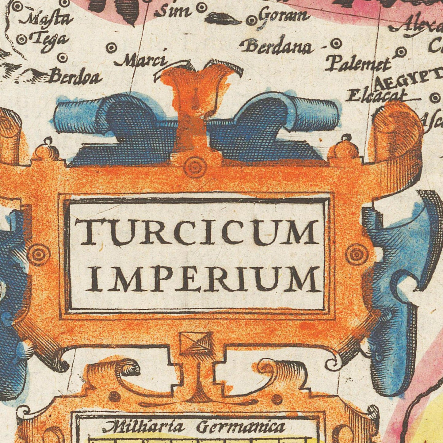 Historische Landkarte Osmanisches Reich um 1609