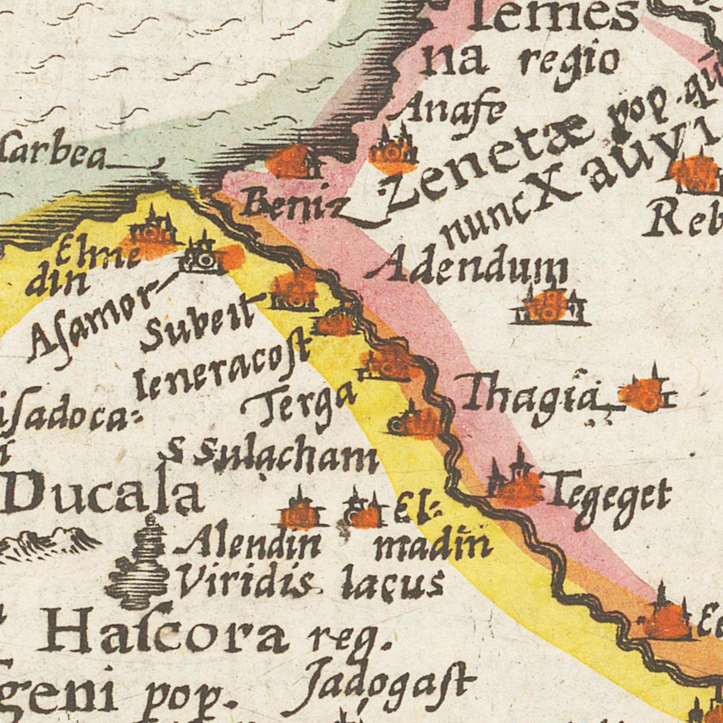 Historische Landkarte Fes um 1609