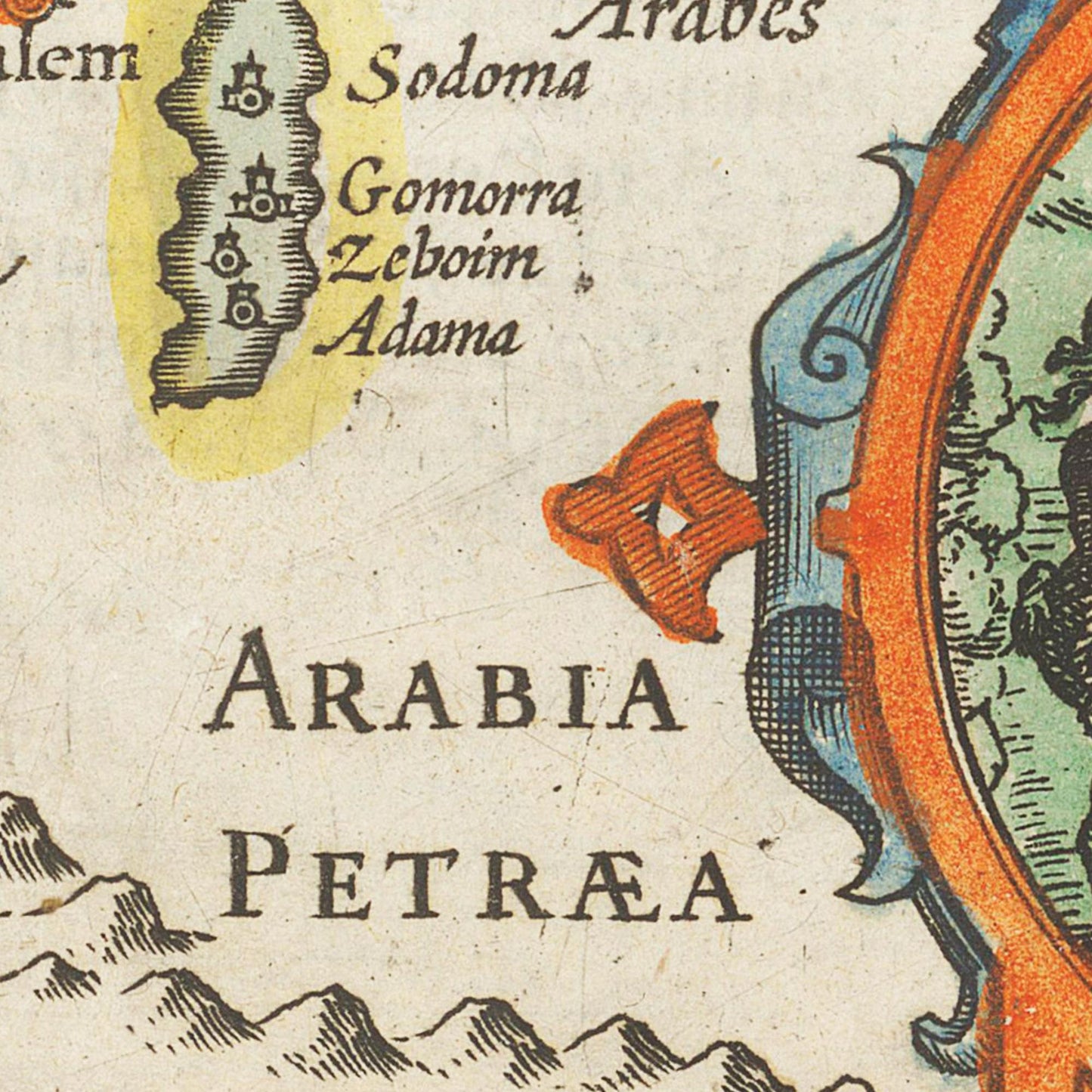 Historische Landkarte Syrien um 1609