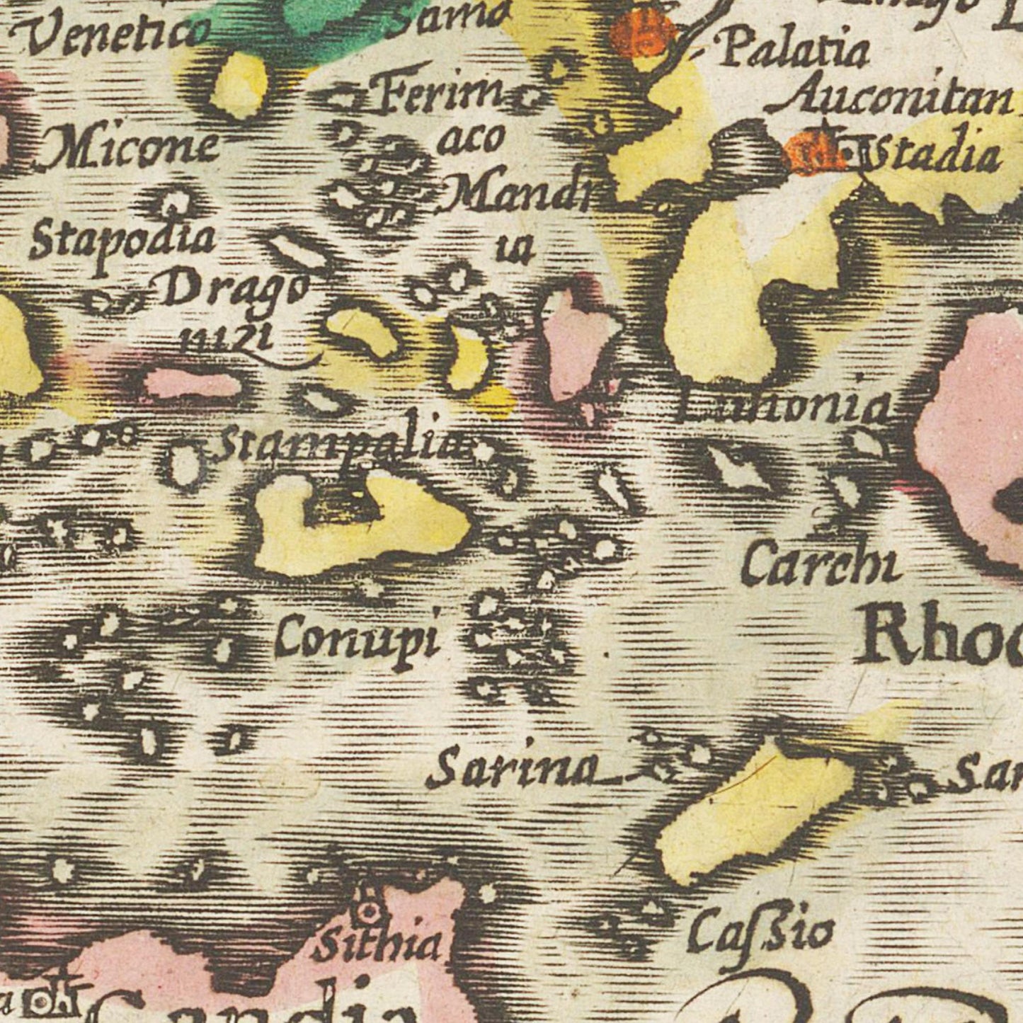 Historische Landkarte Türkei um 1609