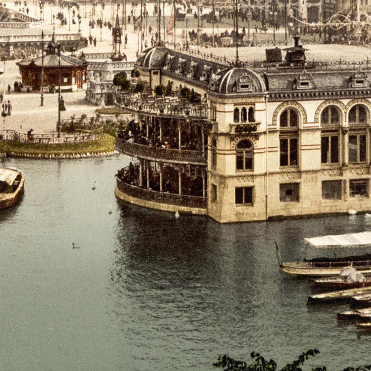 Historische Ansicht Hamburg Jungfernstieg um 1895