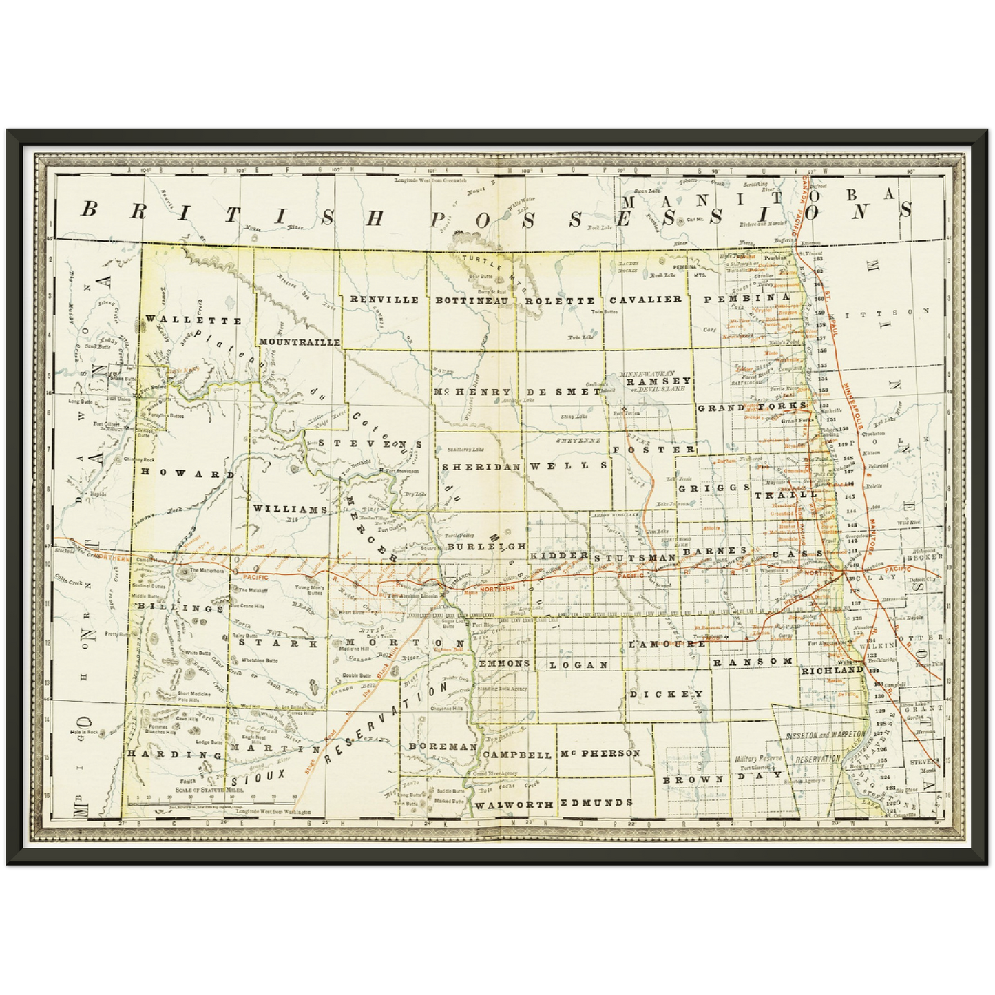 Historical city map Test product horizontal 3 sizes