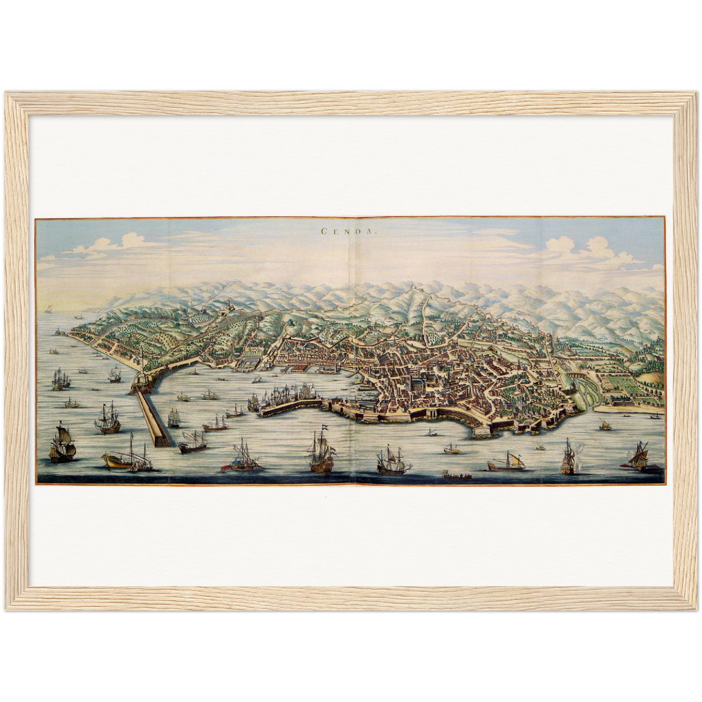 Historical city map Test product horizontal 3 sizes