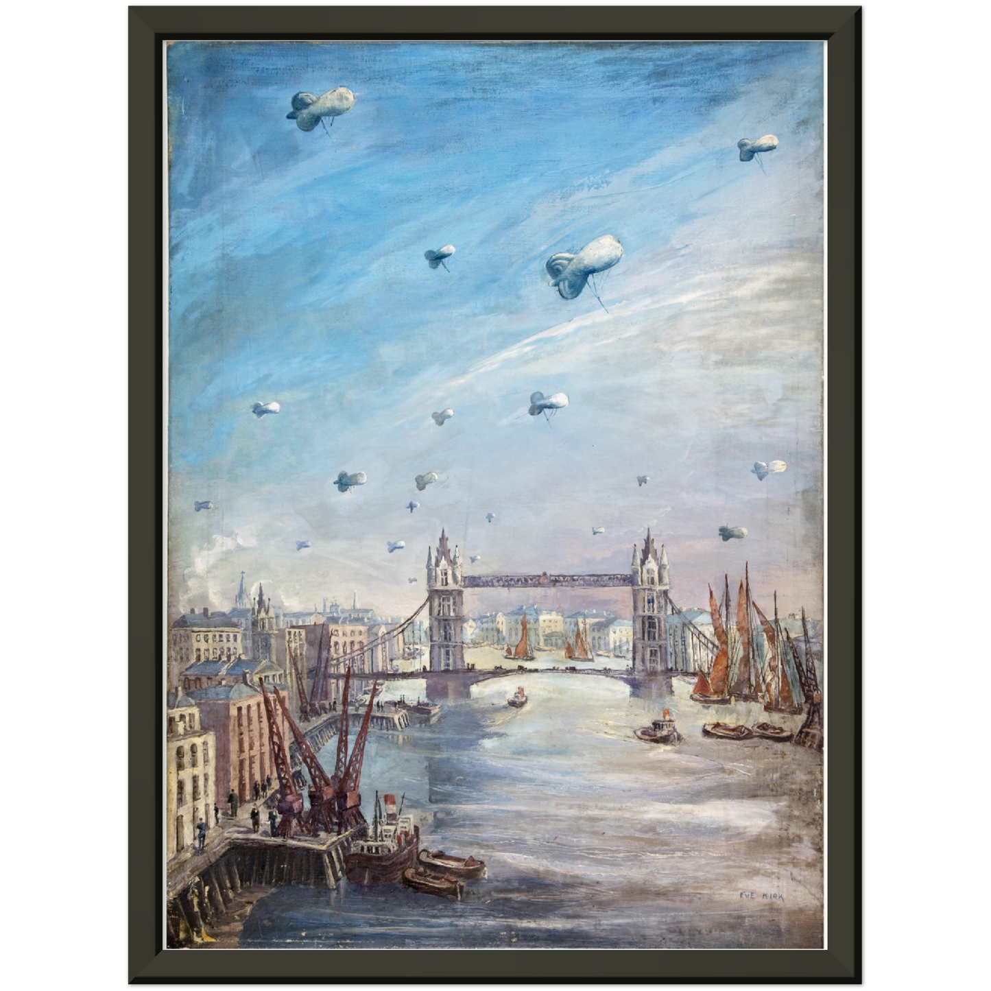 Historische Ansicht London Tower Bridge um 1939