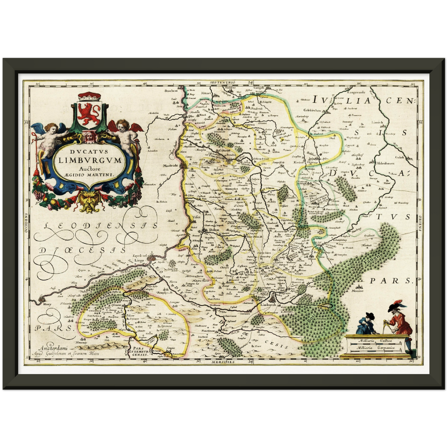 Historische Landkarte Limburg um 1647