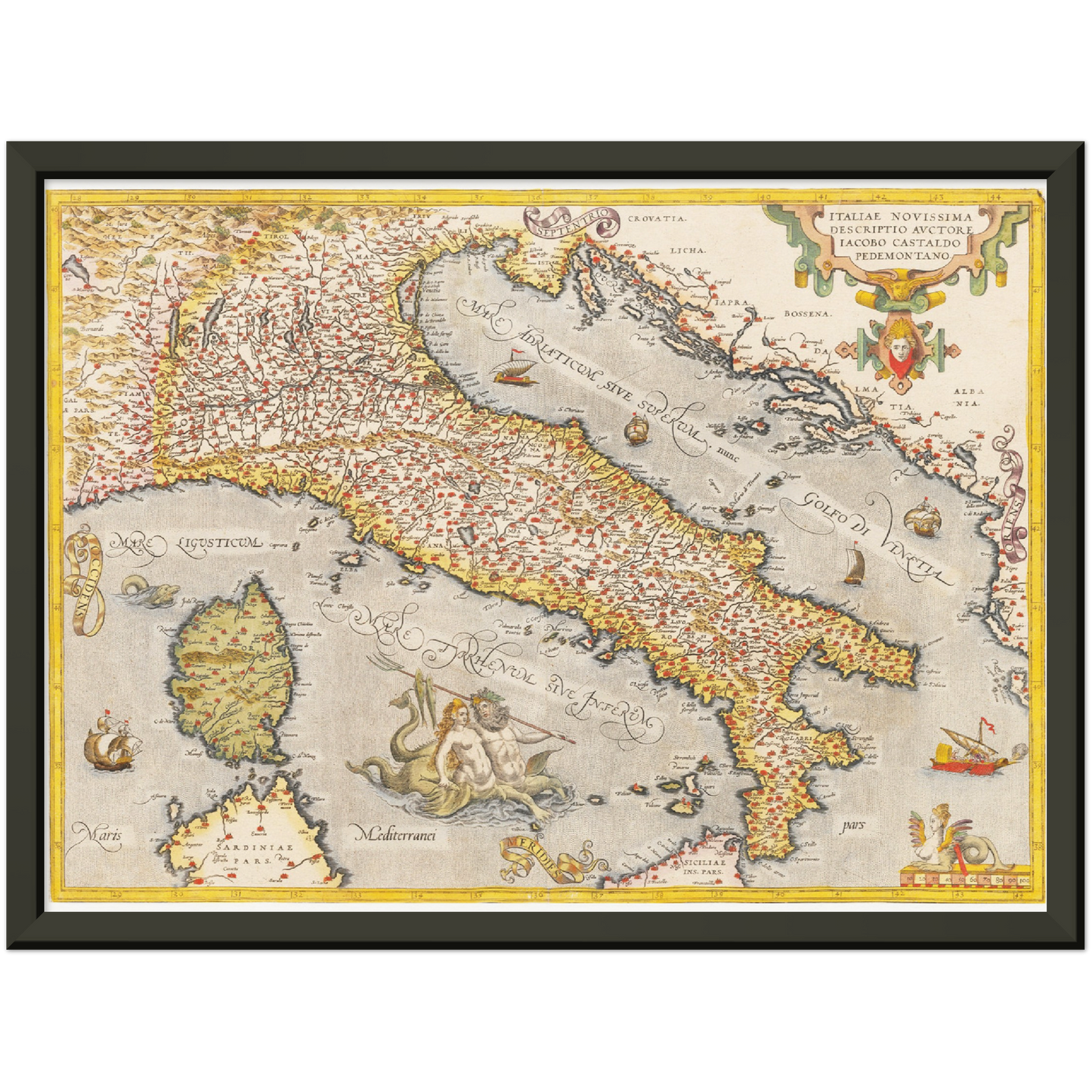 Historical city map Test product horizontal 3 sizes