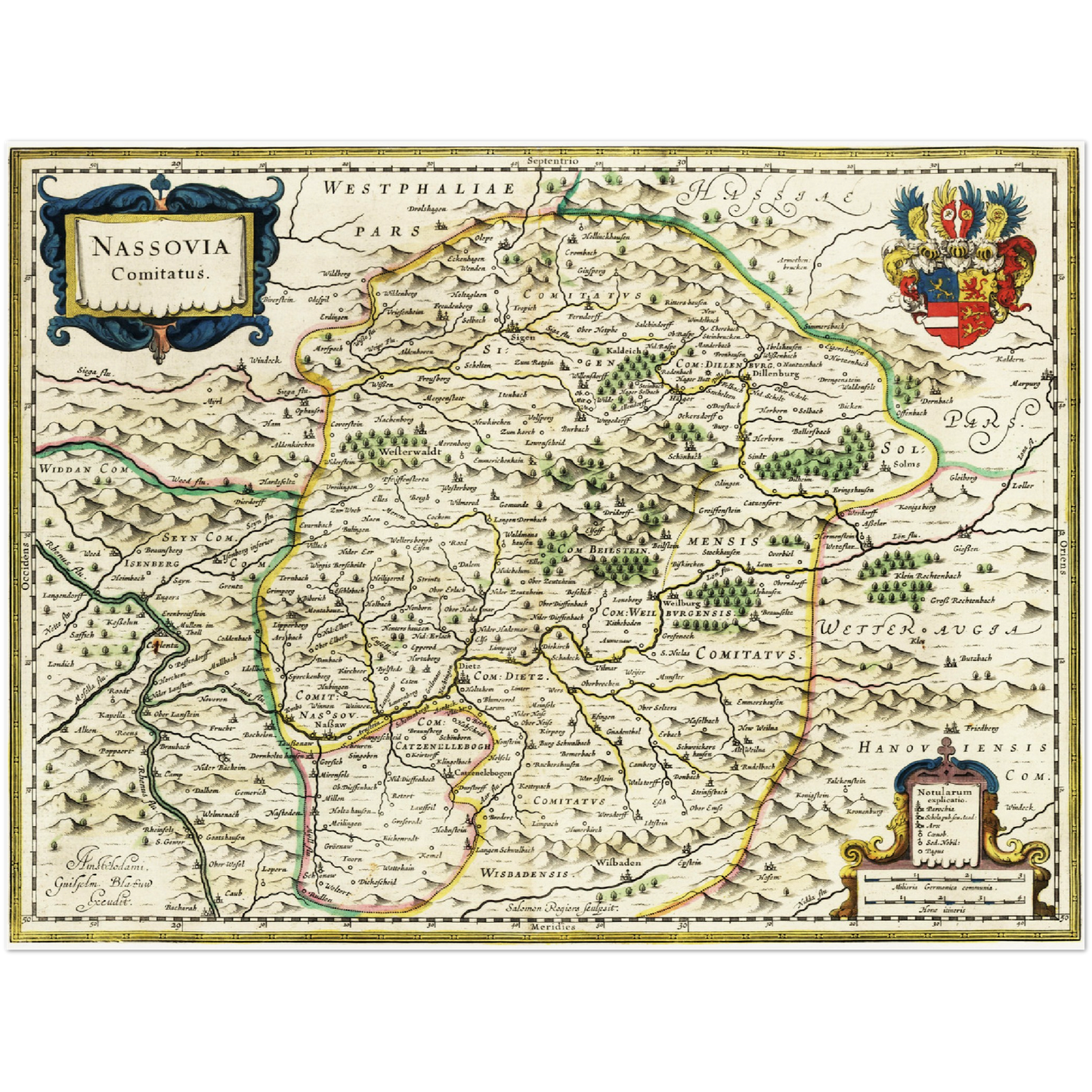 Historical city map Test product horizontal 3 sizes