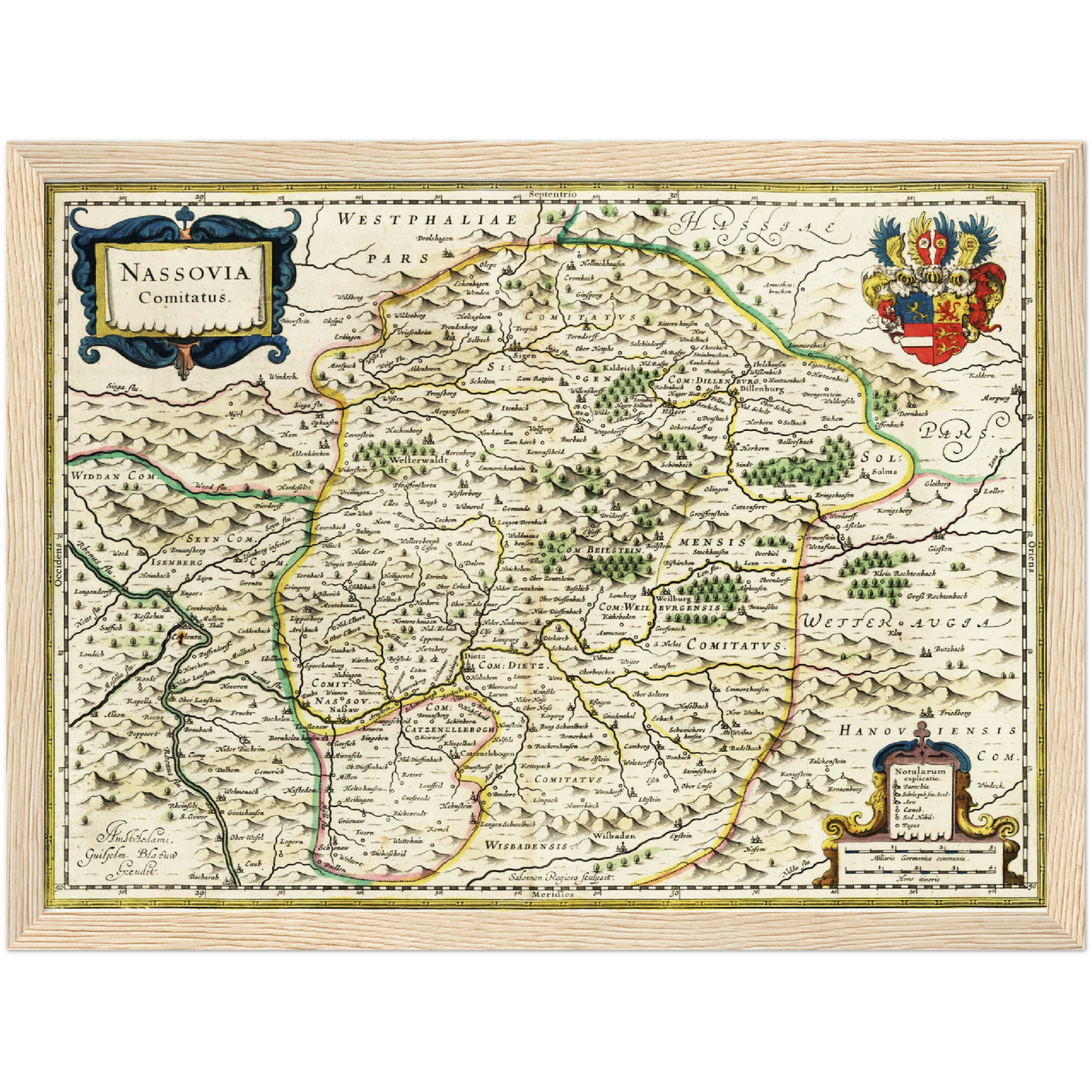 Historical city map Test product horizontal 3 sizes