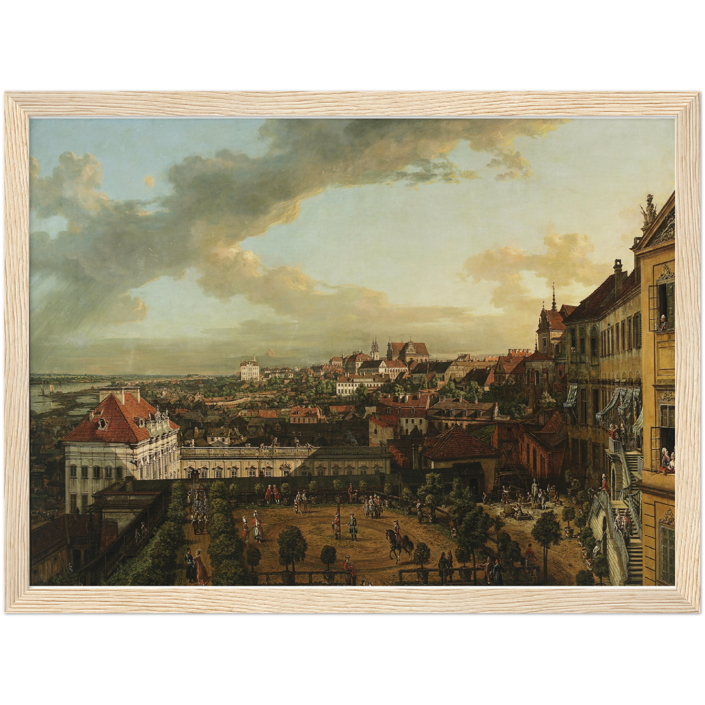 Historische Ansicht Warschau um 1750