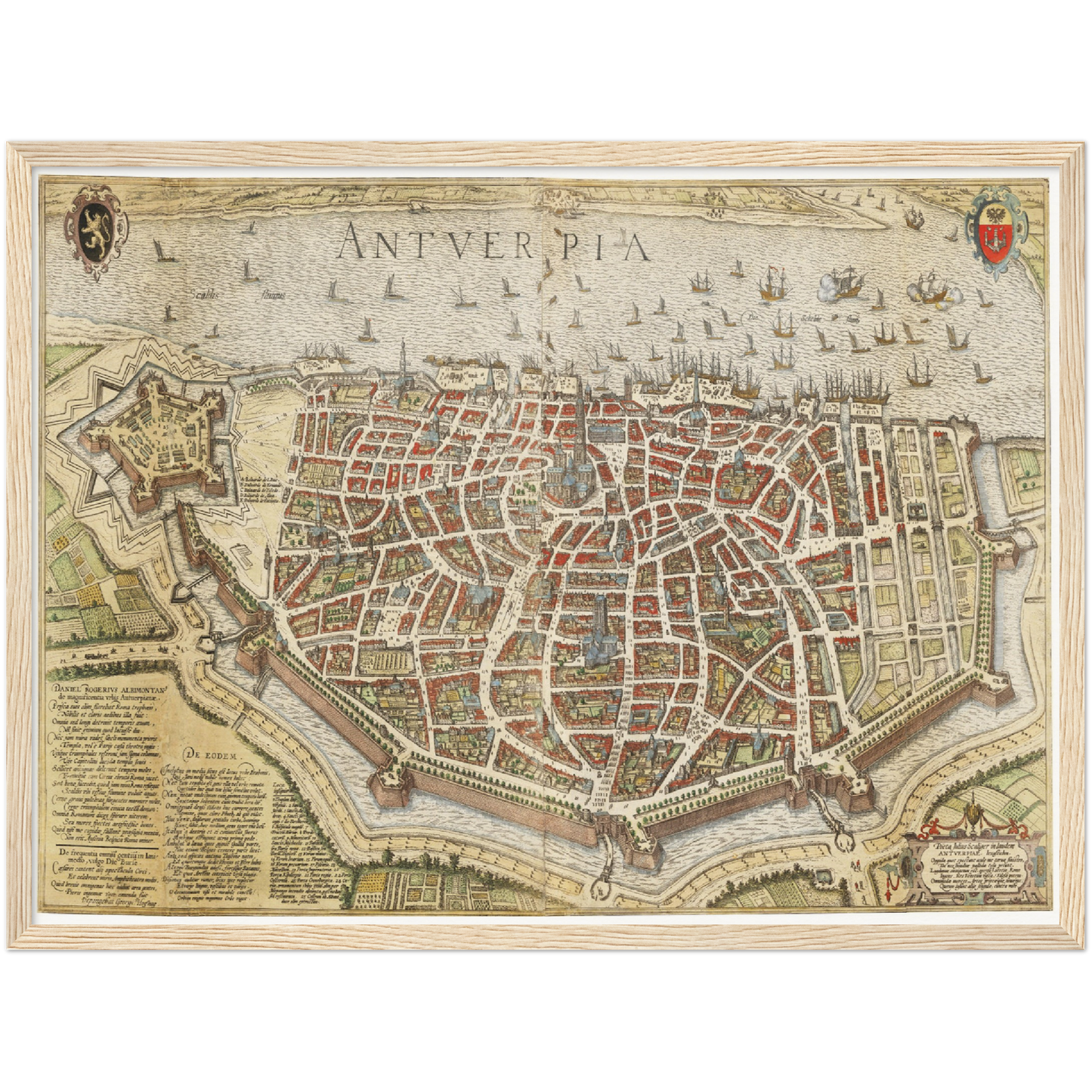 Historische Stadtansicht Antwerpen um 1620