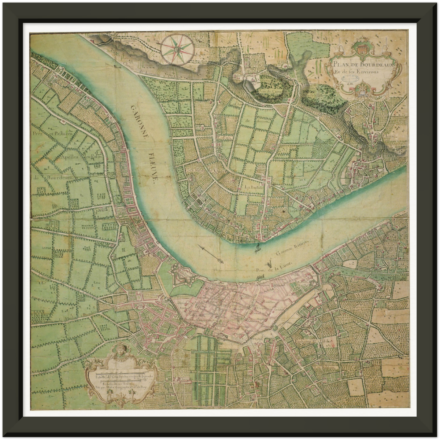 Historical city map Test product horizontal 3 sizes