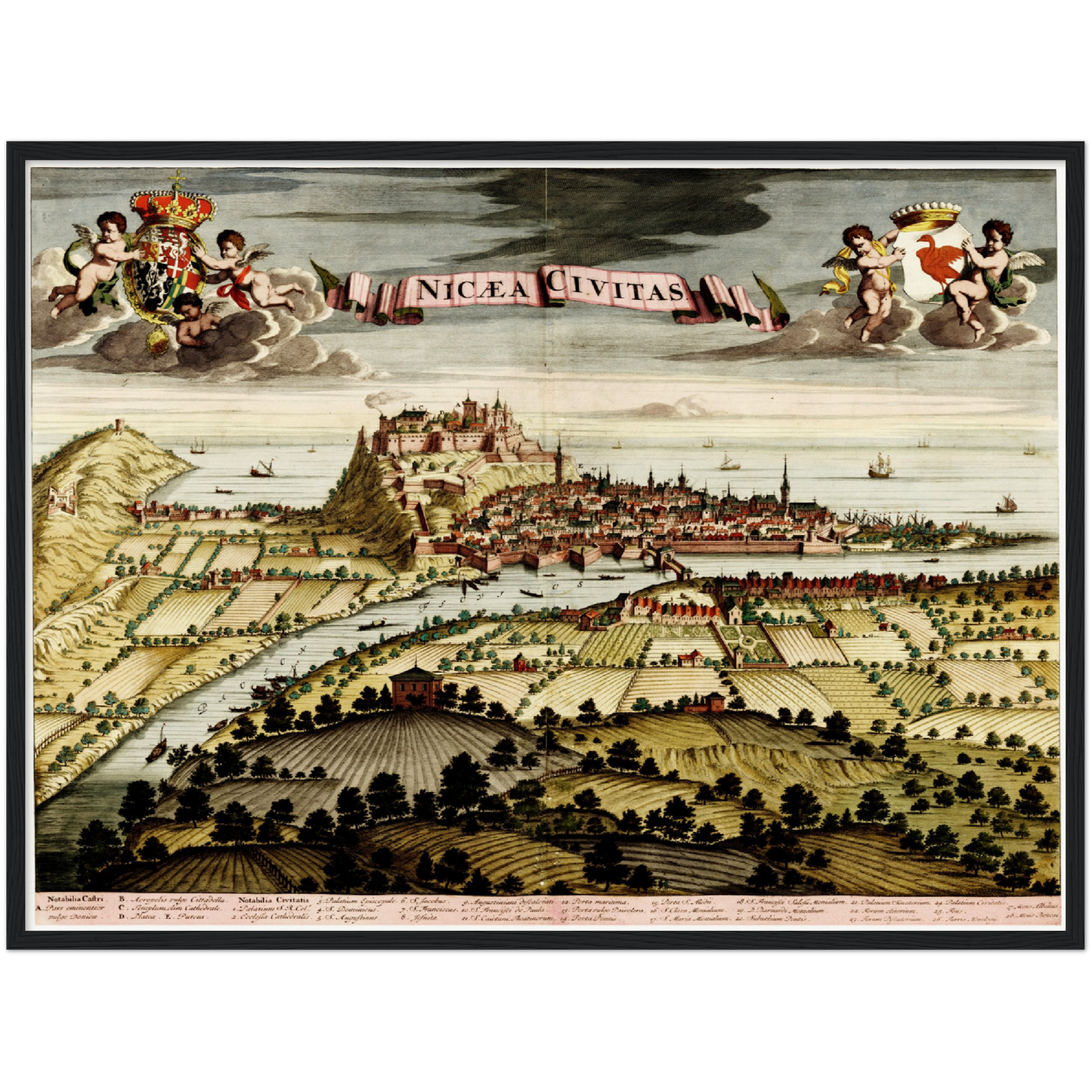 Historical city map Test product horizontal 3 sizes