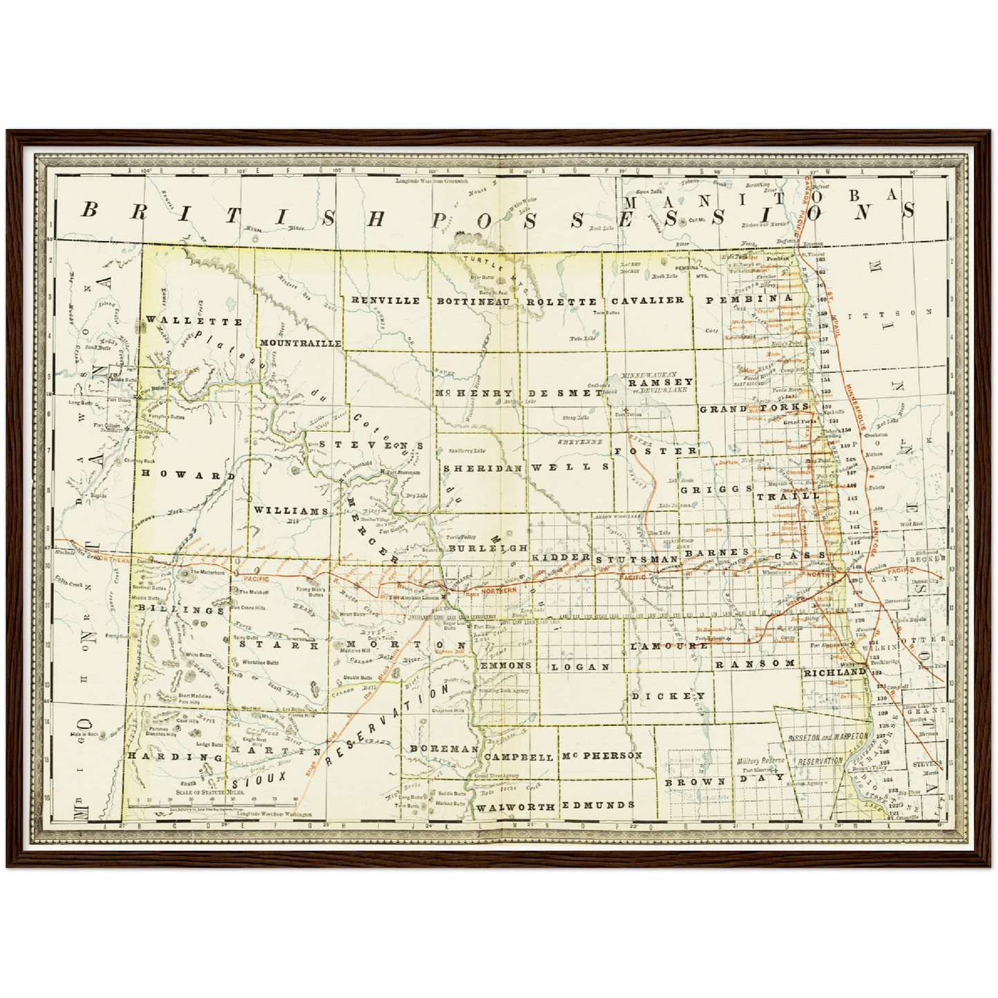 Historical city map Test product horizontal 3 sizes