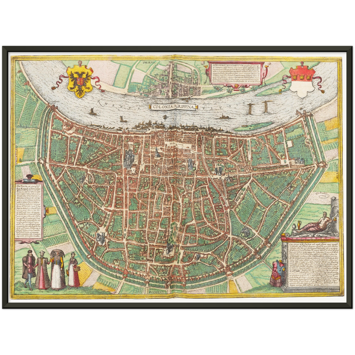 Historischer Stadtplan Köln um 1570