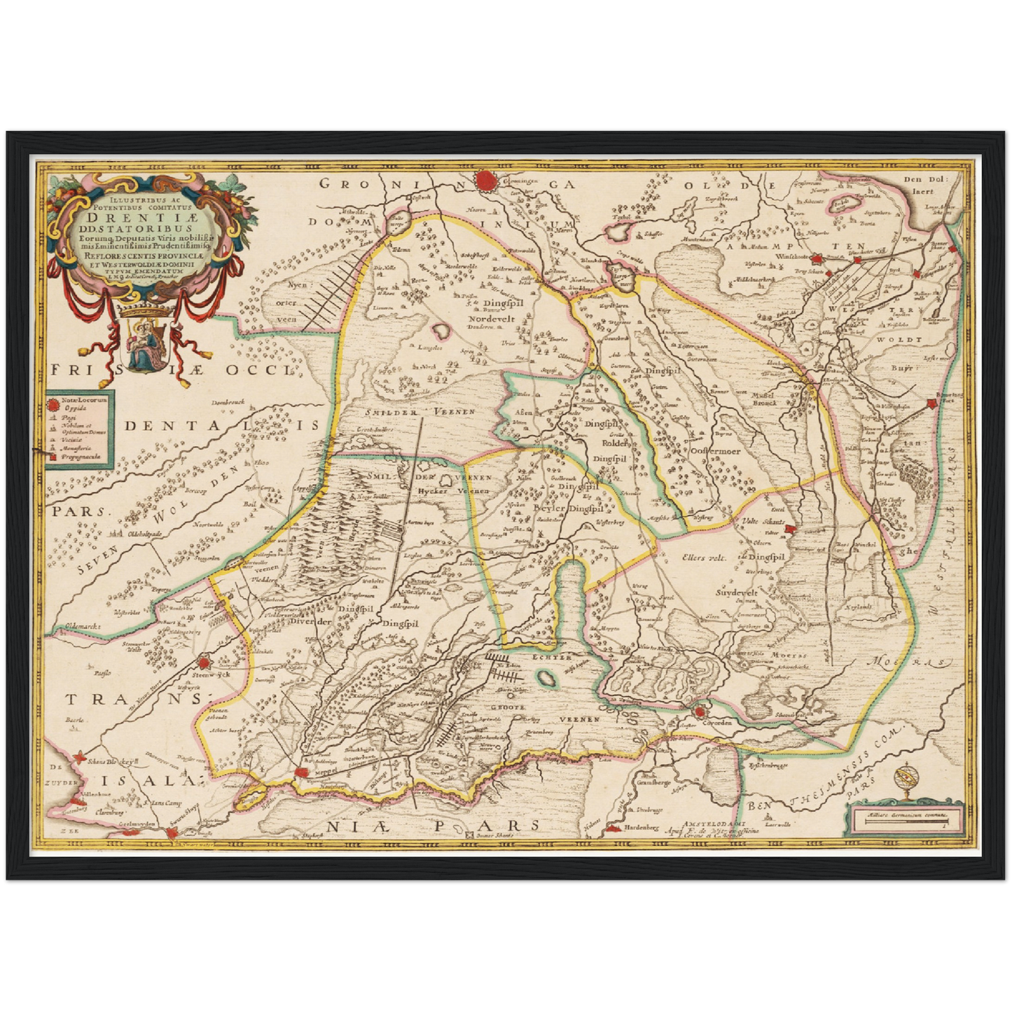 Historical city map Test product horizontal 3 sizes