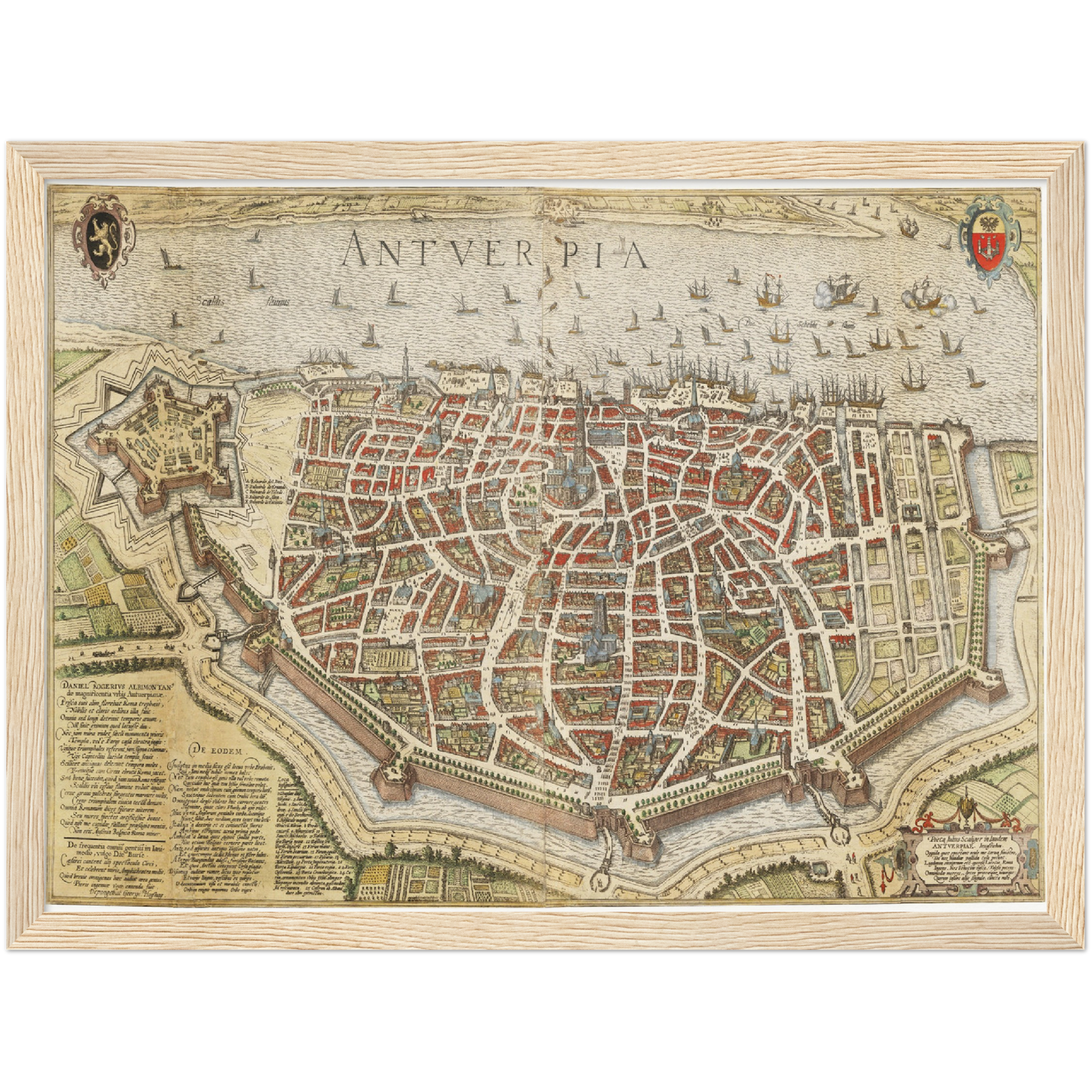 Historische Stadtansicht Antwerpen um 1620