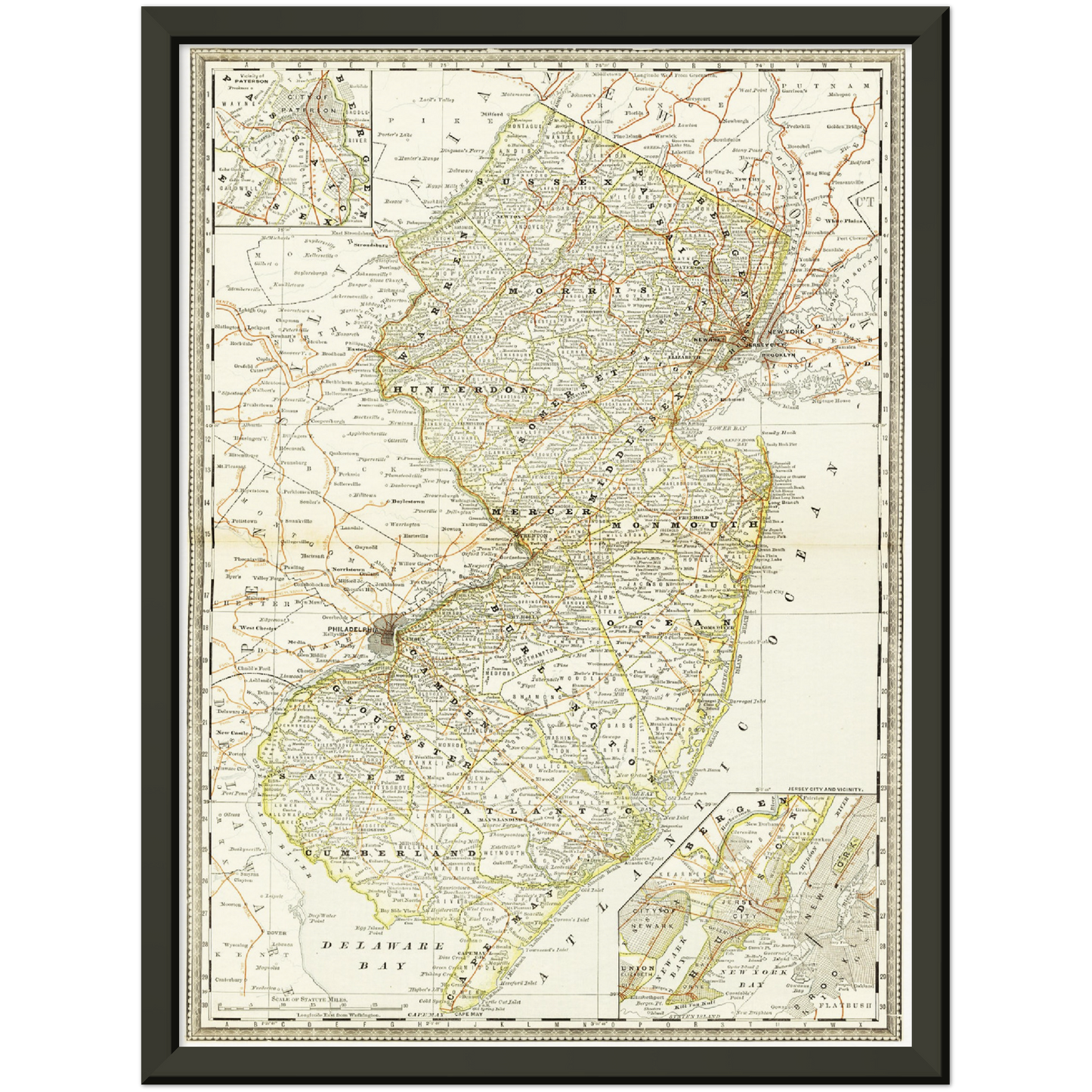Historical city map Test product horizontal 3 sizes