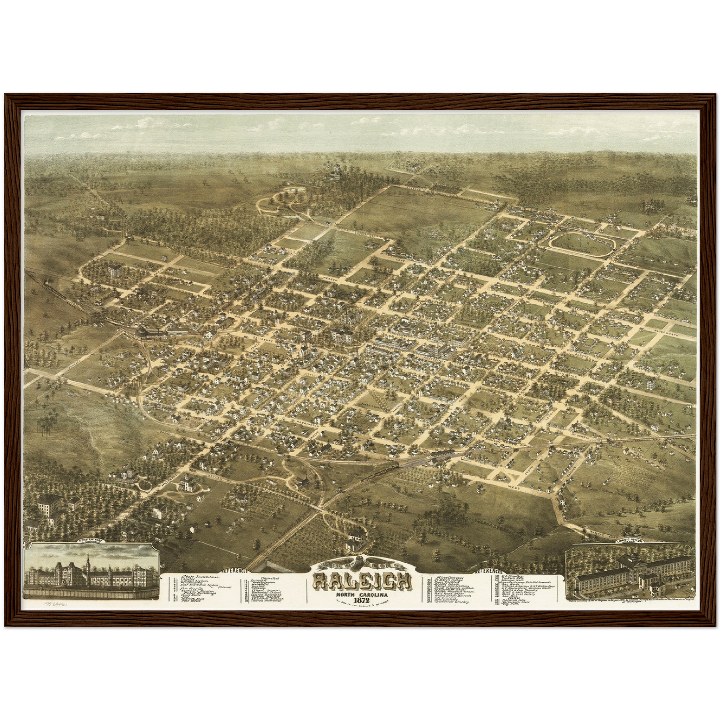 Historical city map Test product horizontal 3 sizes