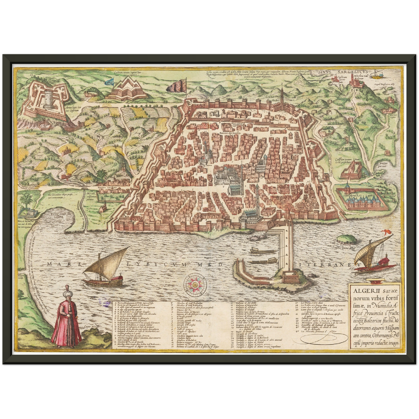 Historical city map Test product horizontal 3 sizes