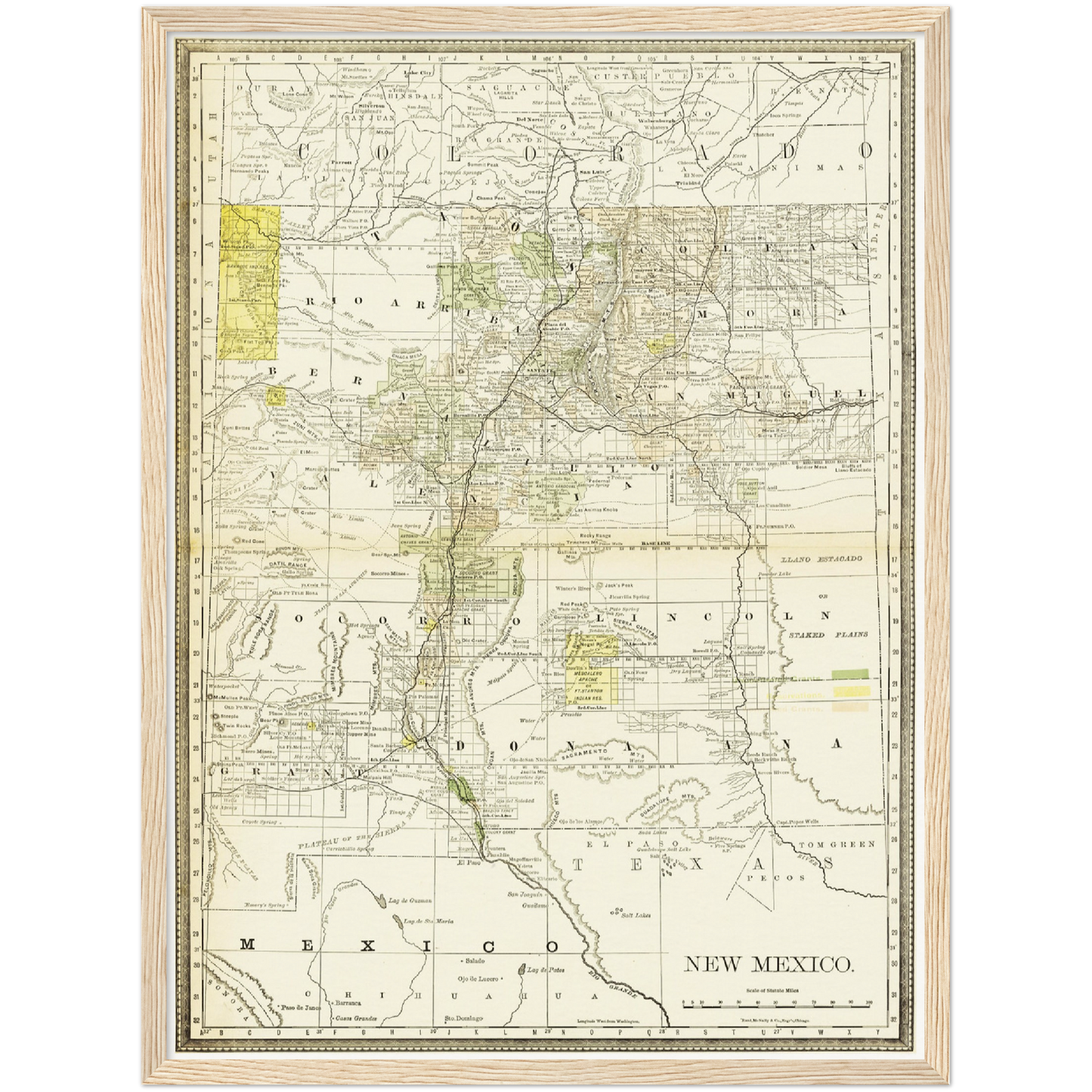 Historical city map Test product horizontal 3 sizes