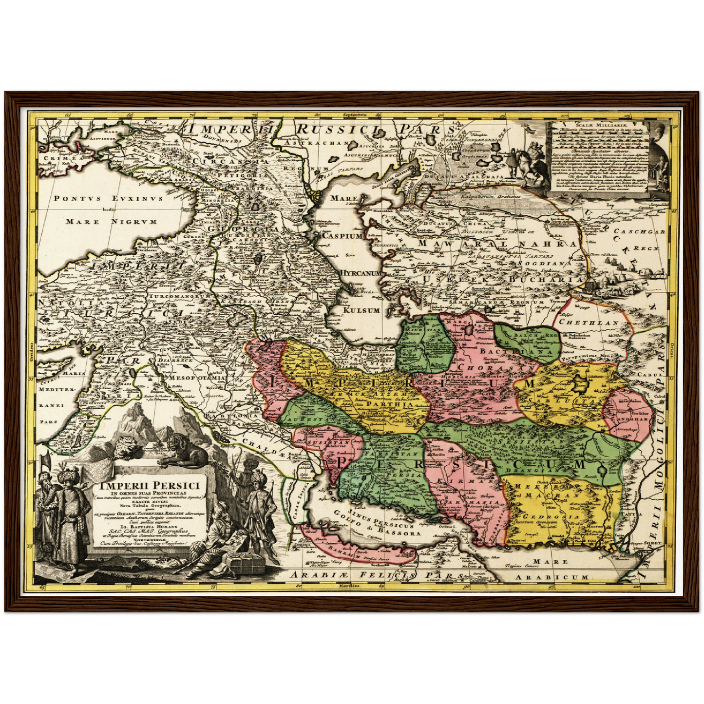 Historische Landkarte Persien um 1750