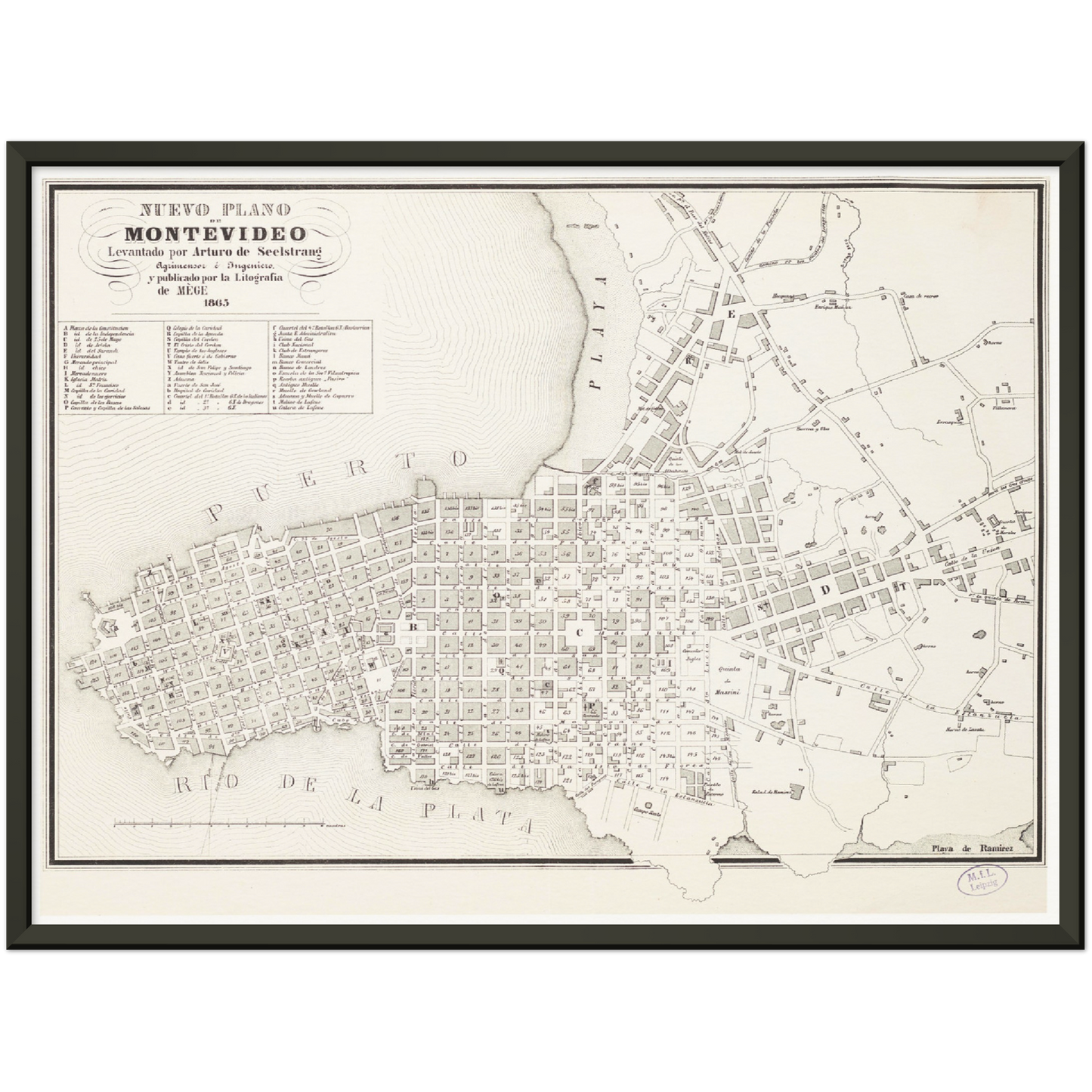 Historical city map Test product horizontal 3 sizes