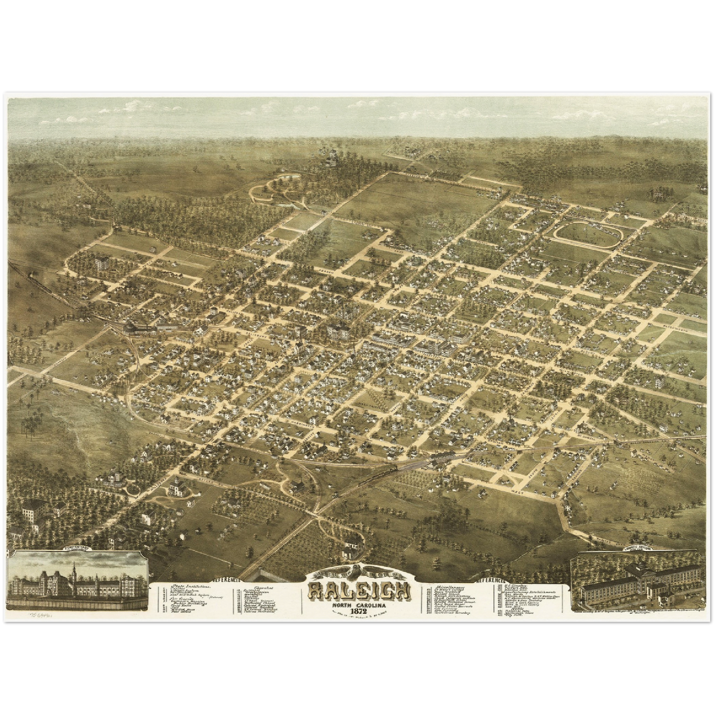 Historical city map Test product horizontal 3 sizes