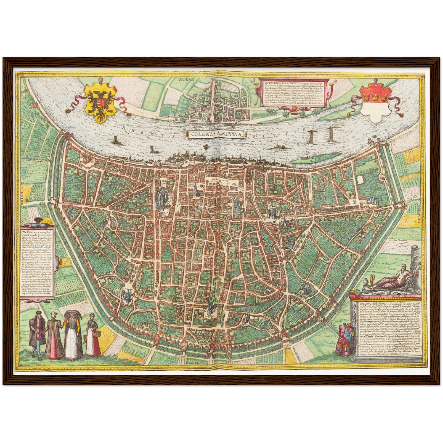 Historischer Stadtplan Köln um 1570