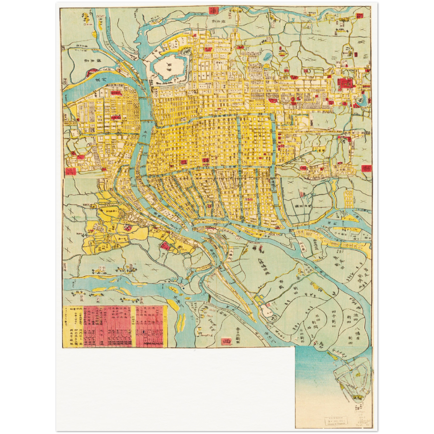 Historical city map Test product horizontal 3 sizes