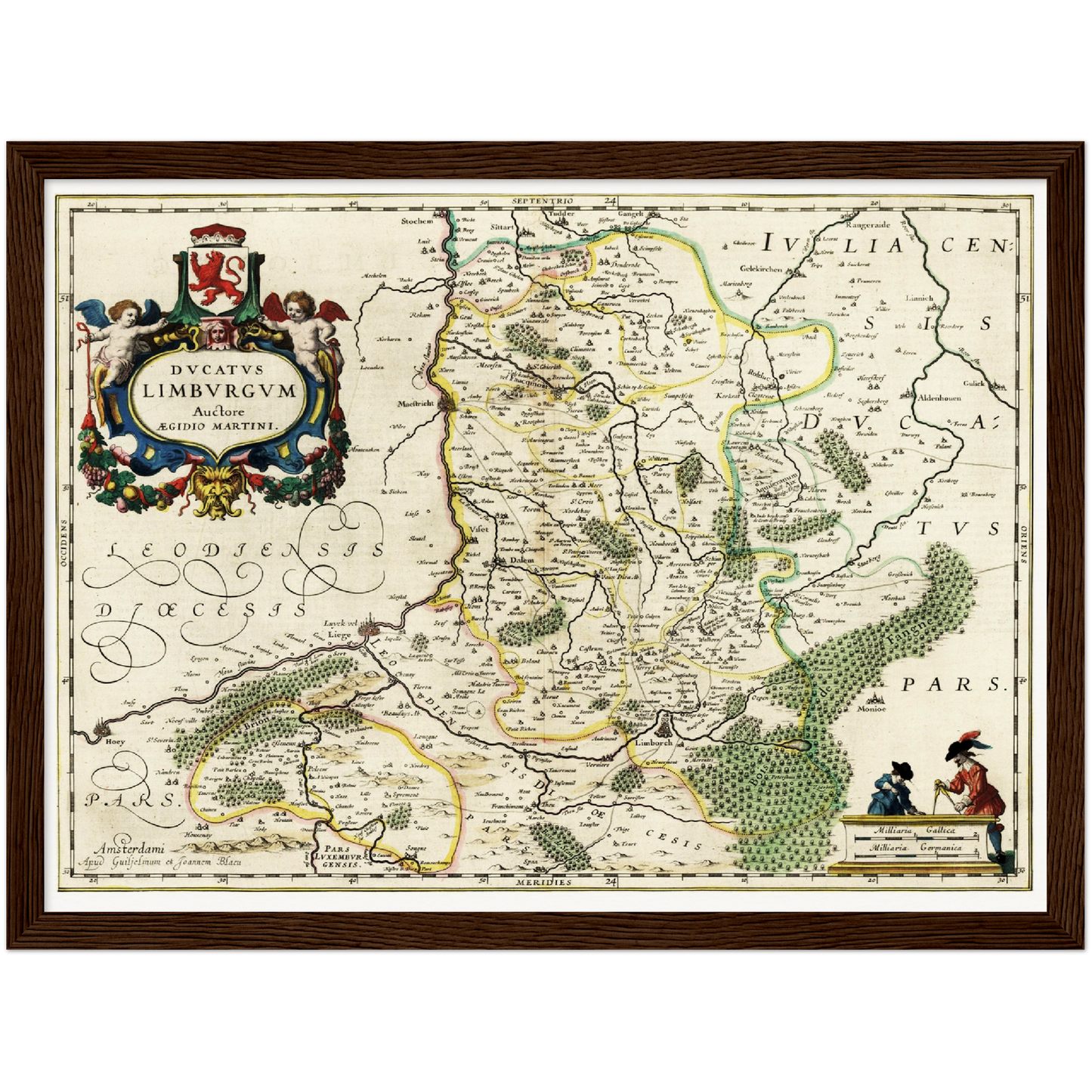 Historische Landkarte Limburg um 1647