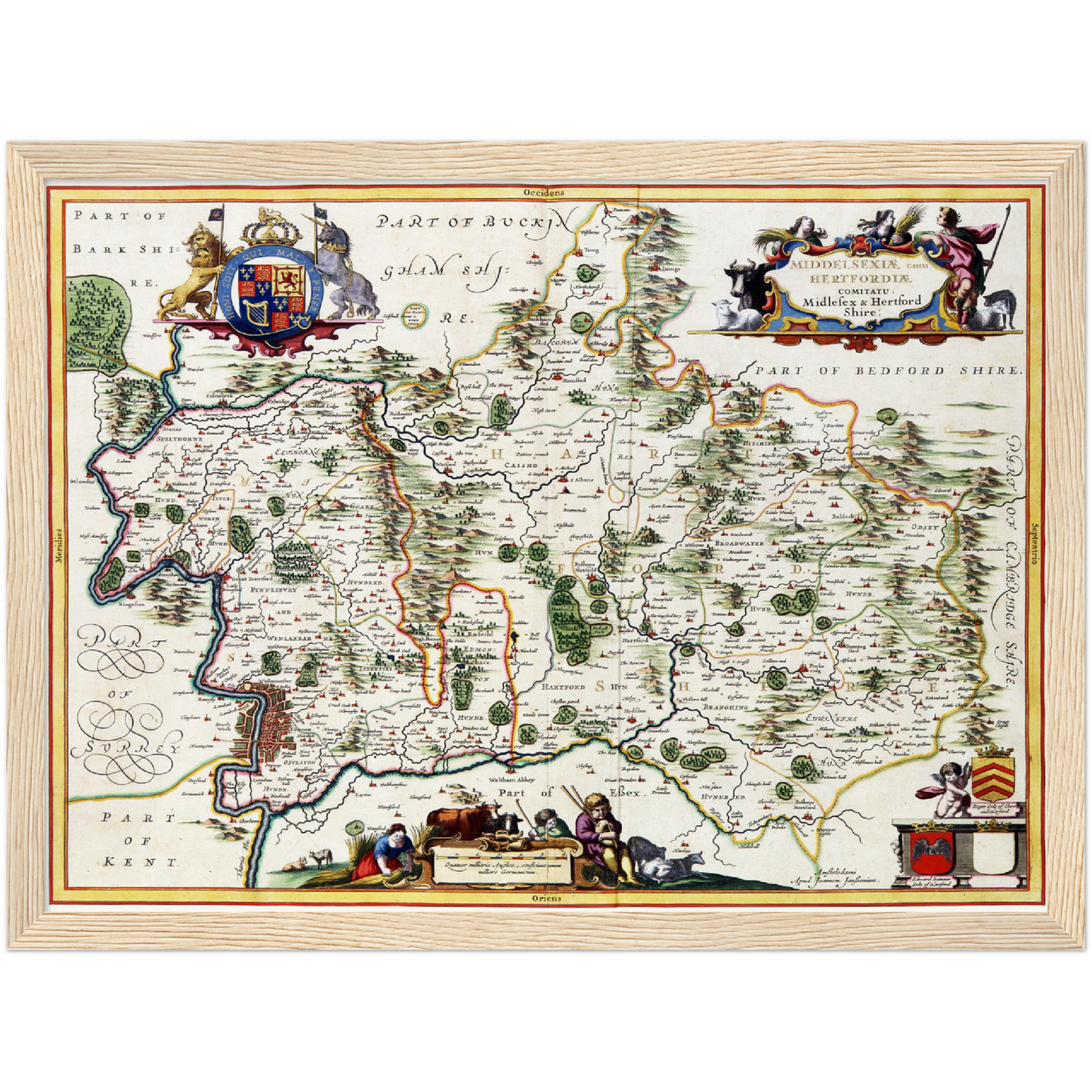 Historical city map Test product horizontal 3 sizes