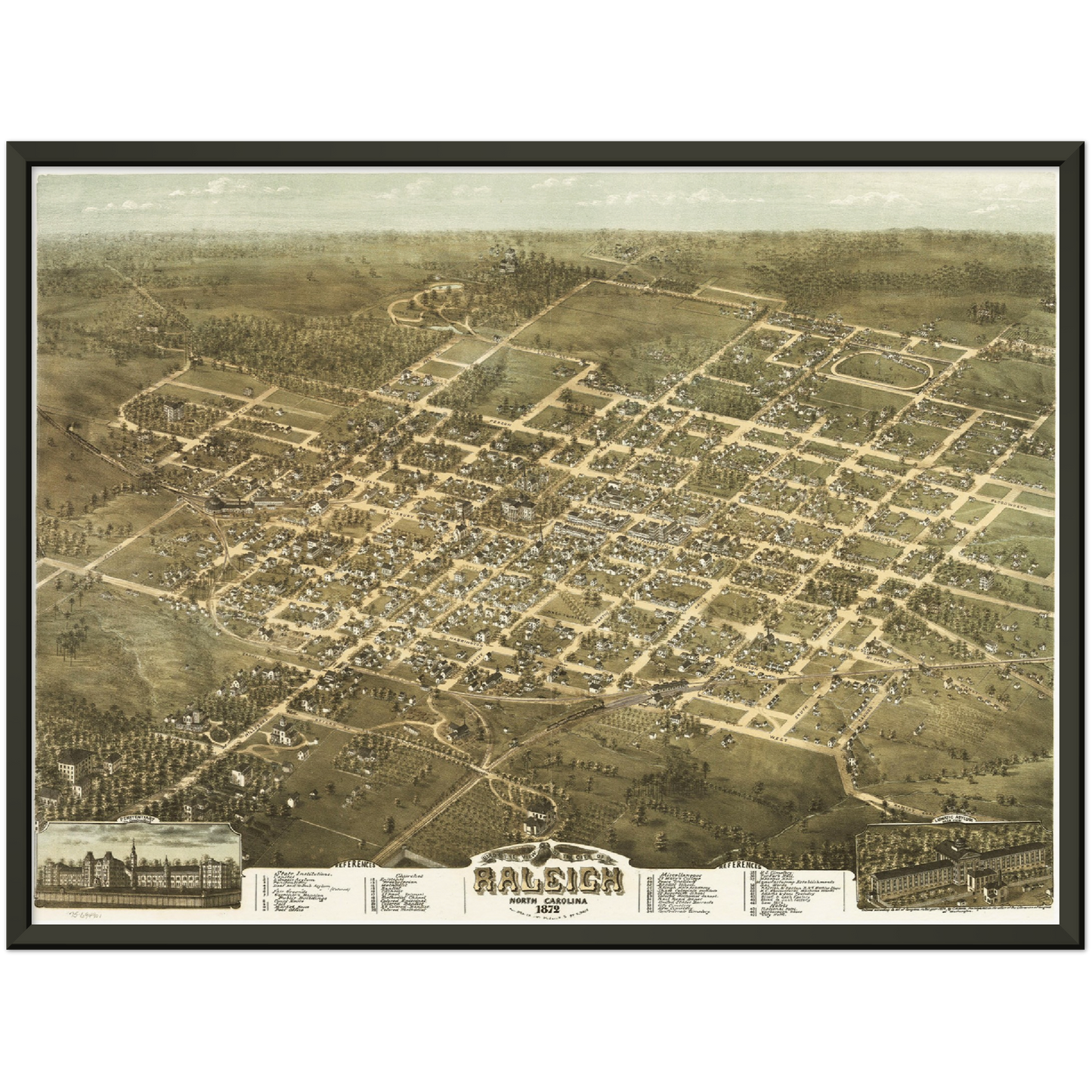 Historical city map Test product horizontal 3 sizes
