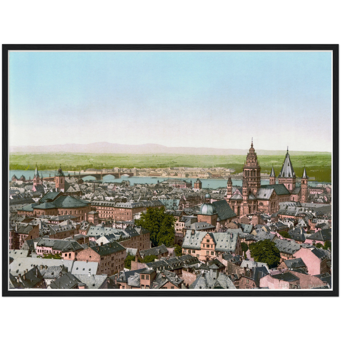 Historische Ansicht Mainz um 1890
