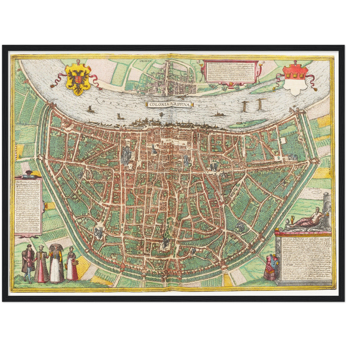 Historischer Stadtplan Köln um 1570