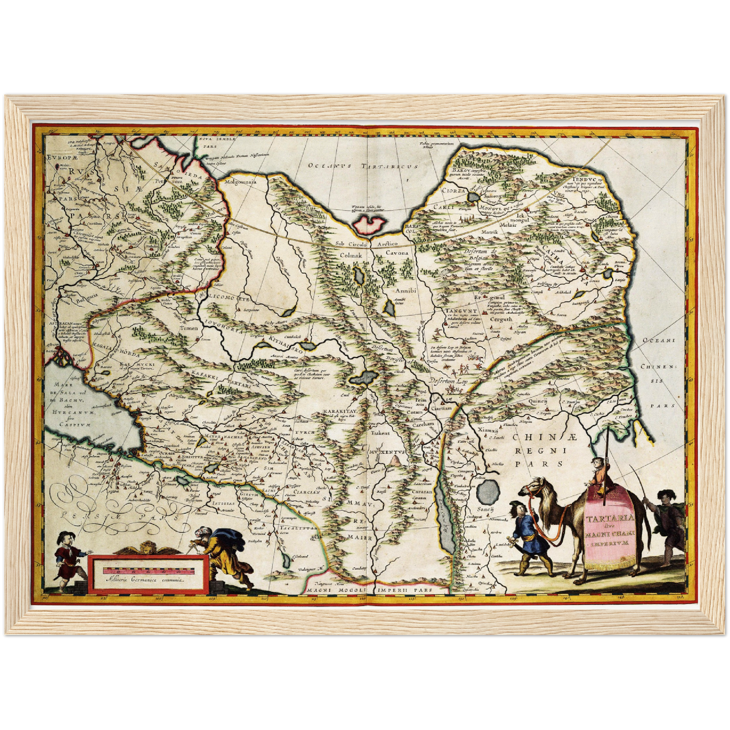 Historische Landkarte Sibirien um 1690