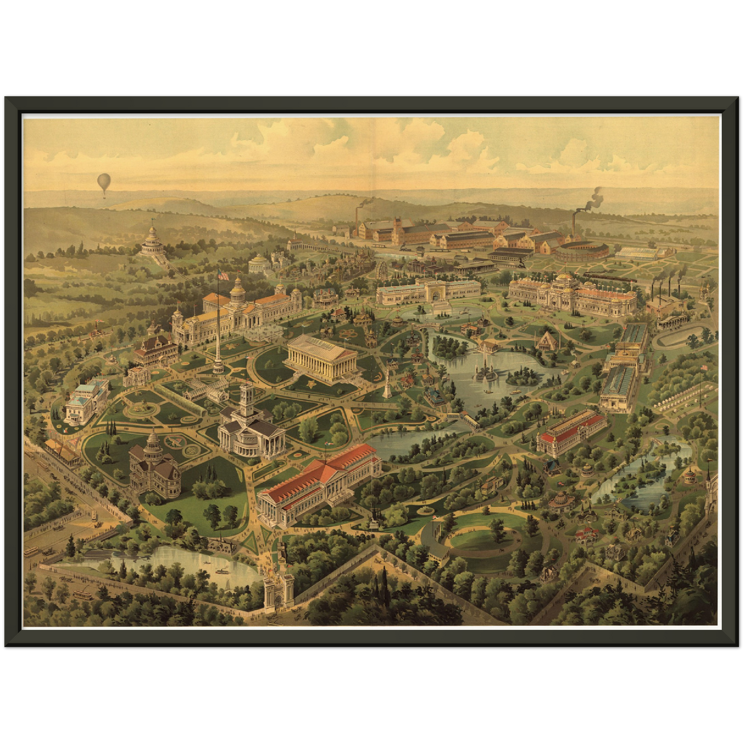 Historische Stadtansicht Nashville um 1897
