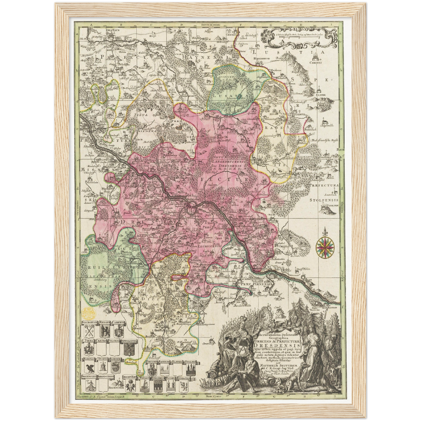 Historical city map Test product horizontal 3 sizes